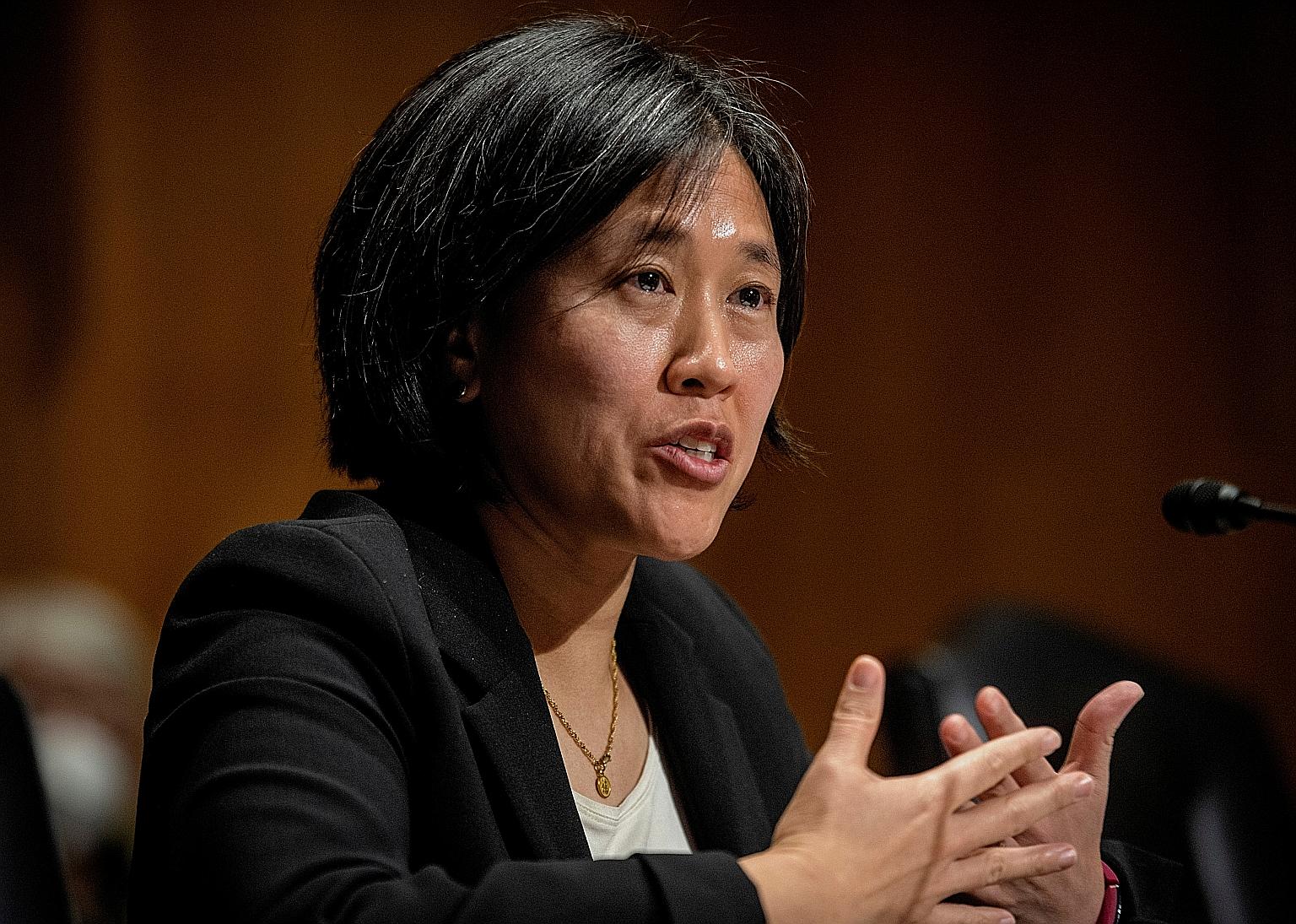 Ms Katherine Tai was poised to get bipartisan confirmation as US Trade Representative yesterday after a rare 98-0 procedural vote in the Senate.