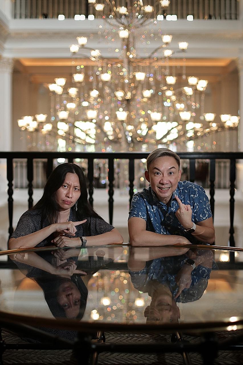 Playwright Jean Tay and actor-director Hossan Leong created The Curious Case Of The Missing Peranakan Treasure, an interactive mystery set in Raffles Hotel that can be played virtually or on site.