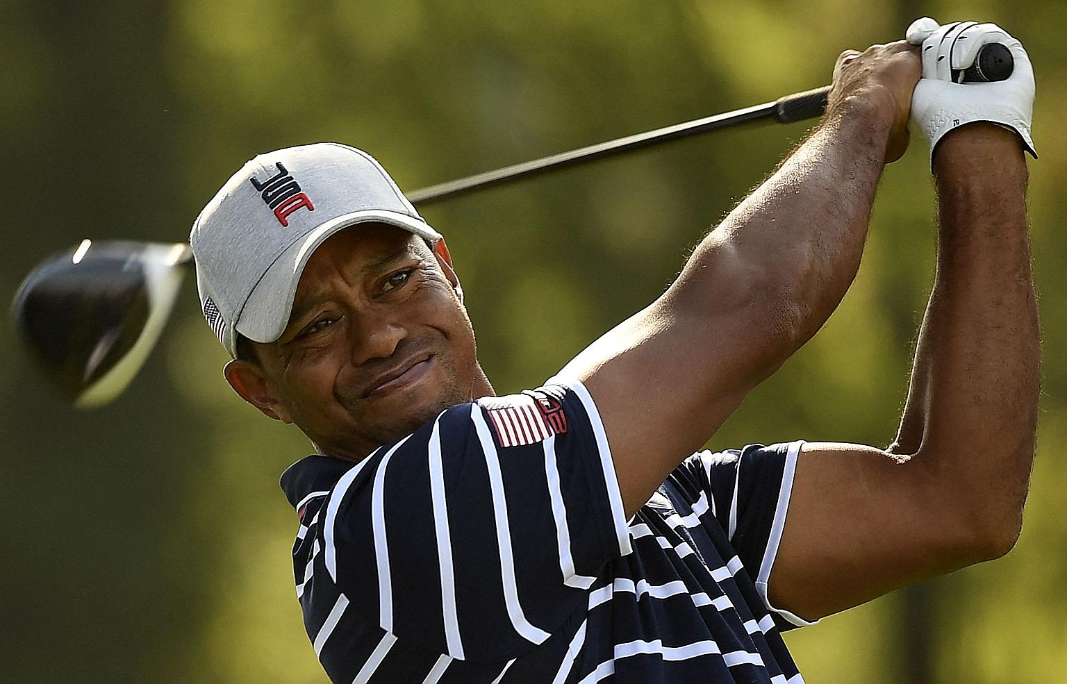 Tiger Woods, in action during the 2018 Ryder Cup, is tied with Sam Snead with the most PGA Tour wins at 82.