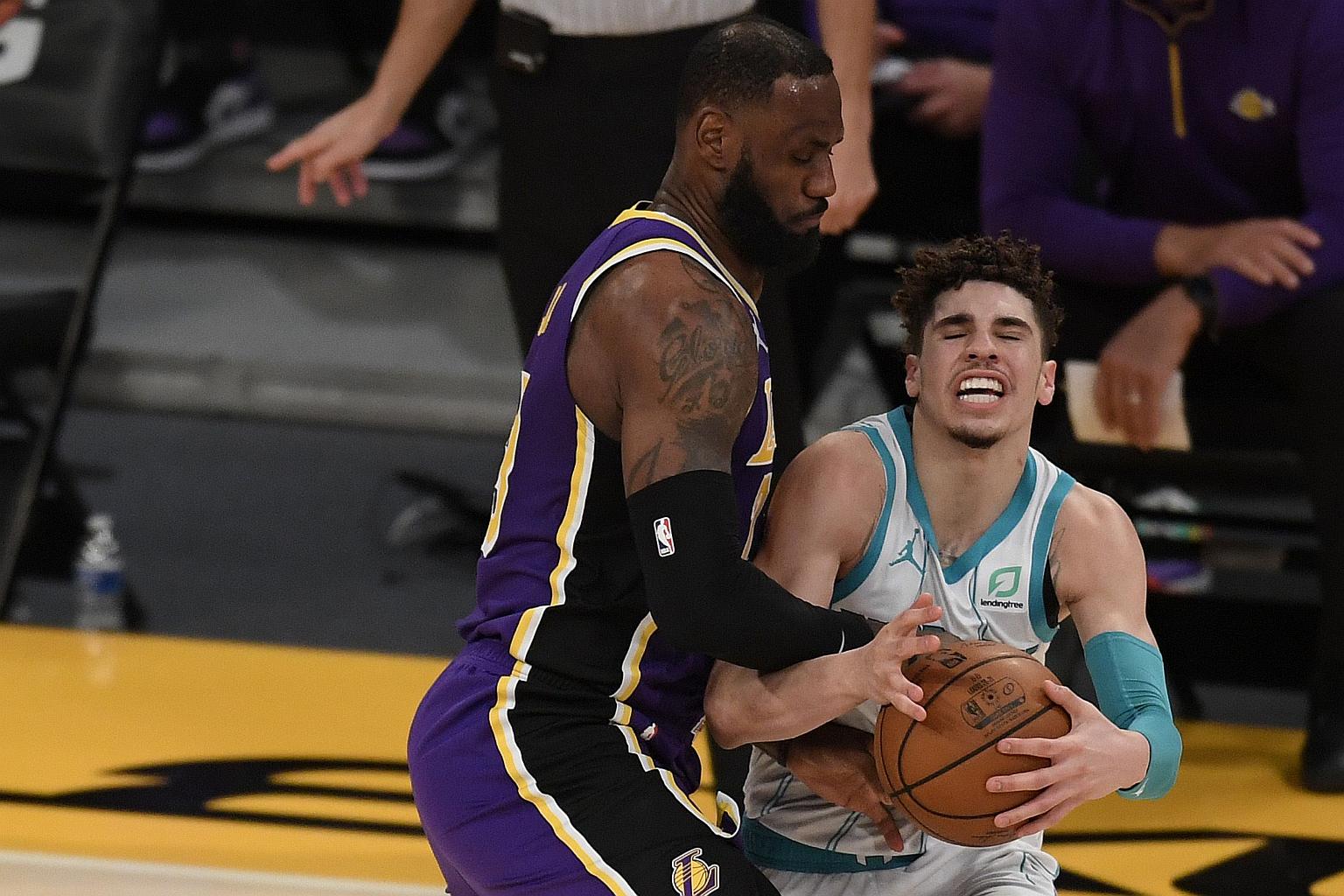 lebron james lamelo ball