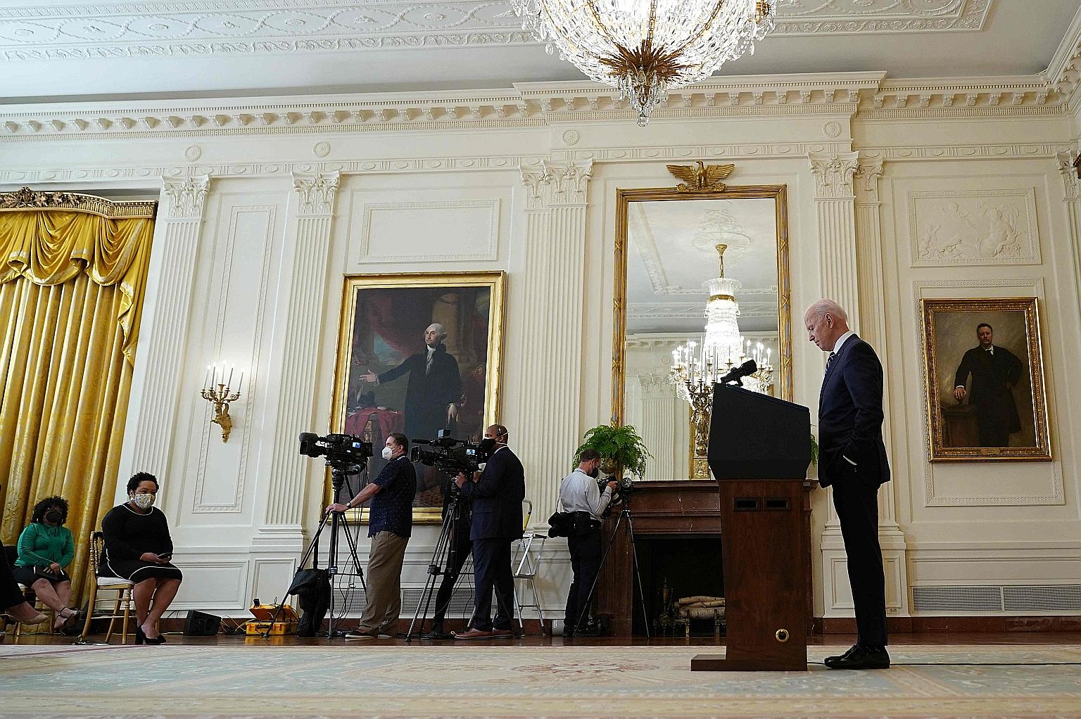 US President Joe Biden, in his first White House press conference since taking office in January, said on Thursday that he was not seeking a "confrontation" with China, but added that there would be intense competition between the rival superpowers.