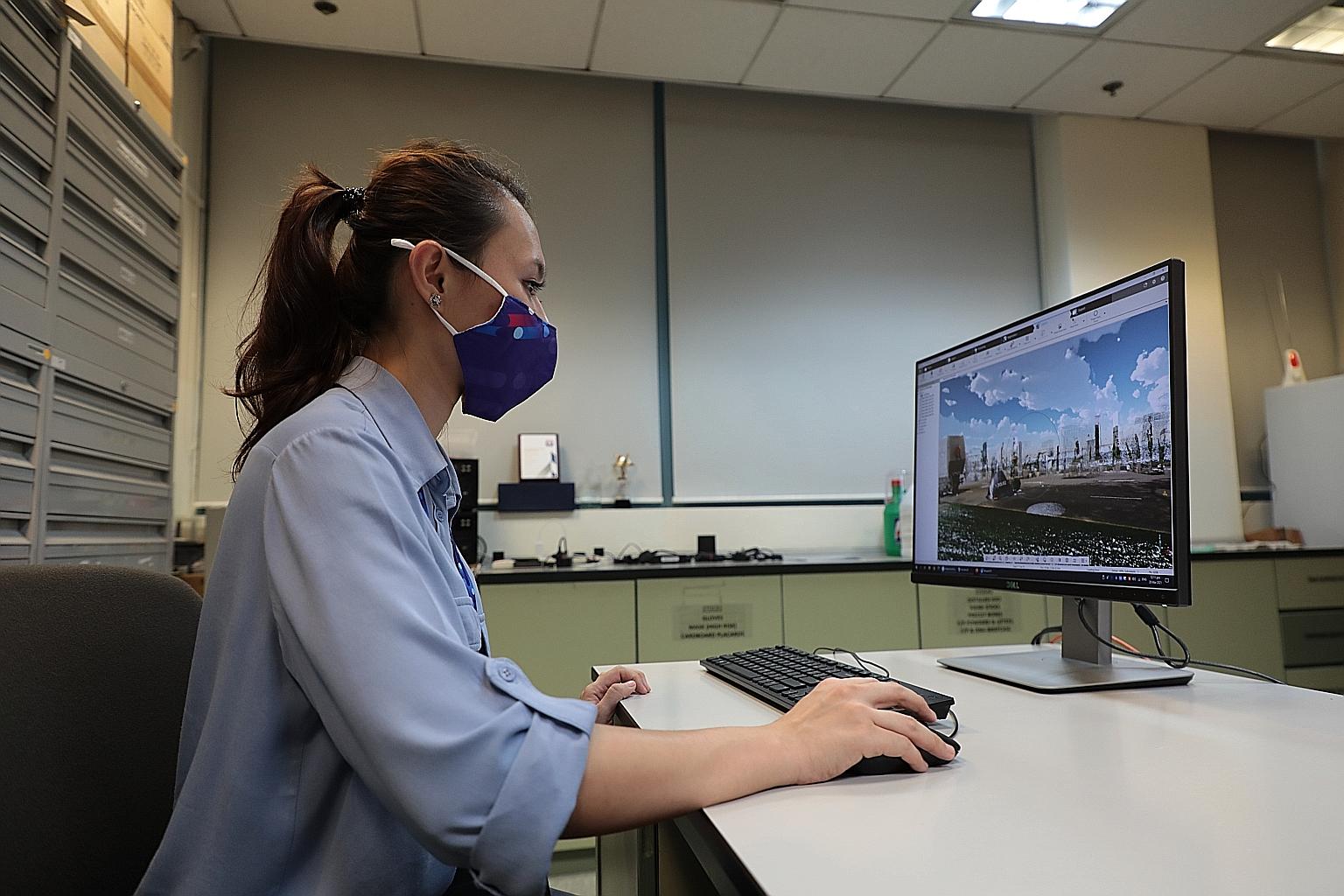 Home Team Science and Technology Agency crime scene specialist Madeleine Bong, 29, can tell the story of a victim's death, and help investigators and grieving families, by piecing together evidence. She has handled more than 200 cases of serious and 