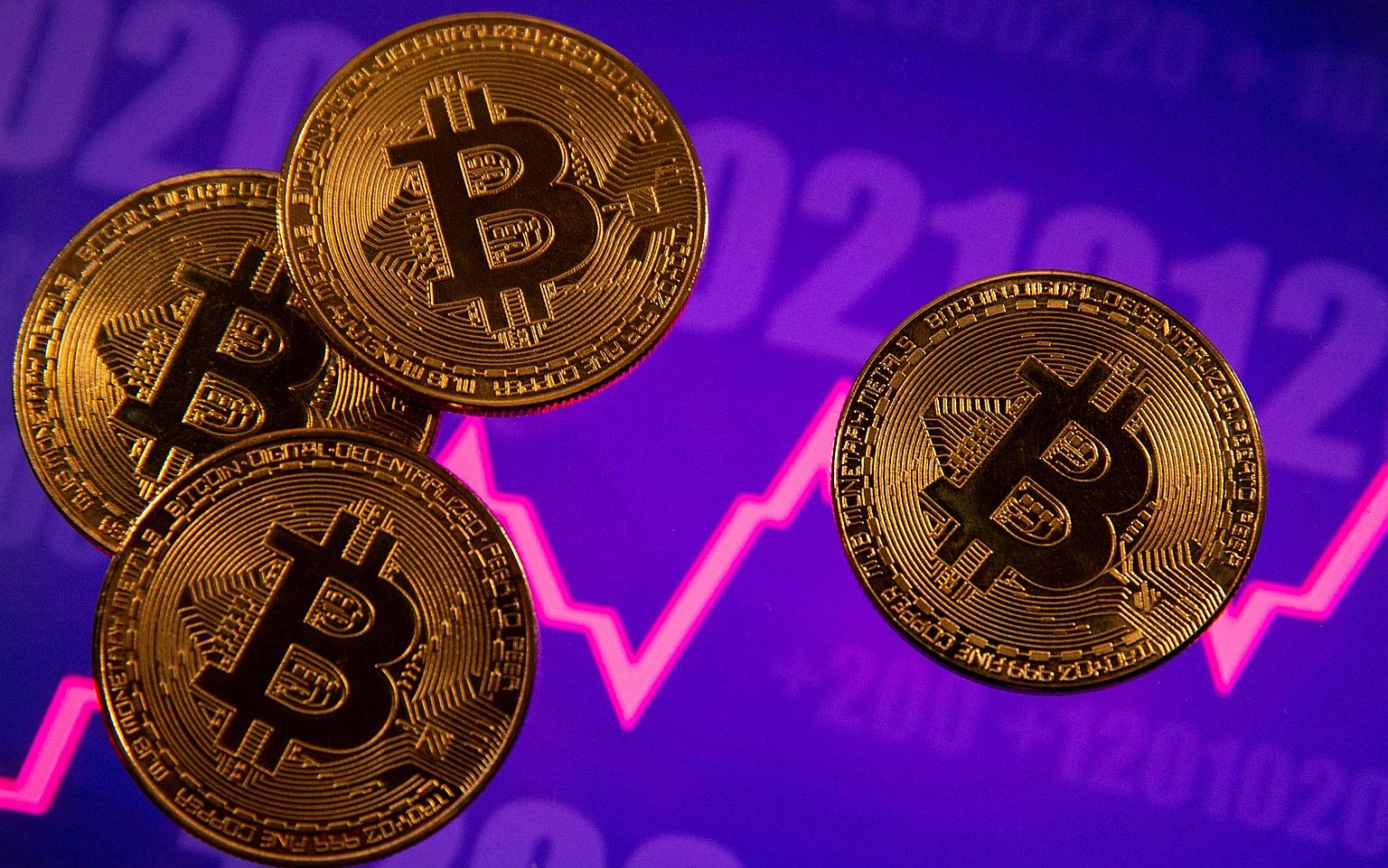 Cryptocurrencies like Bitcoin (above), which may be used for payment purposes, are one of two common types of crypto assets, said Senior Minister Tharman Shanmugaratnam. They can be highly volatile as their value is typically not related to economic 