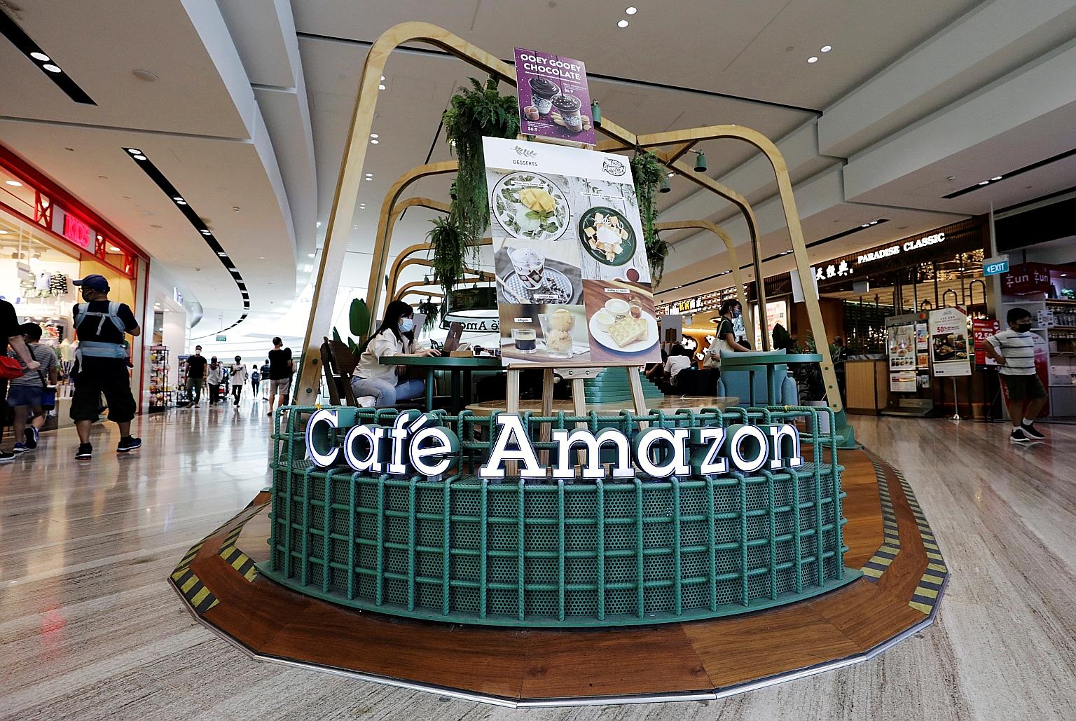 PTTOR's Cafe Amazon at Singapore's Jewel Changi Airport. The coffee shop chain is owned by Thailand's biggest petrol station network, and also counts branches in Cambodia, Japan, Oman, Vietnam and China.