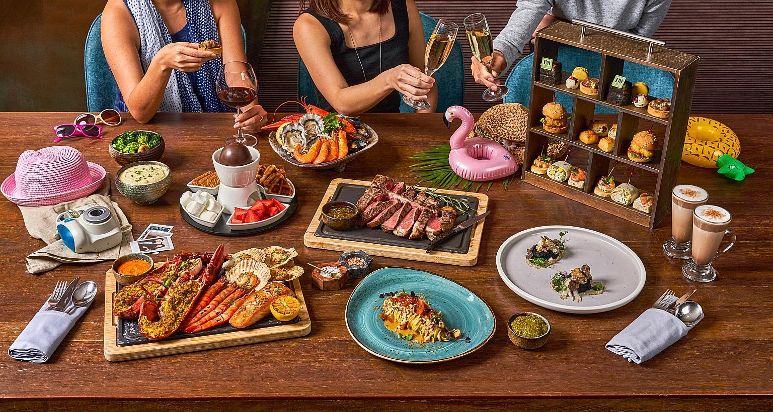 Hilton Singapore is serving up food-themed staycation deals including an Opus Steak-Cation that includes a premium grilled sharing steak; and a Prosecco, Seafood & Valrhona All-Chocolate High Tea Set Staycation.