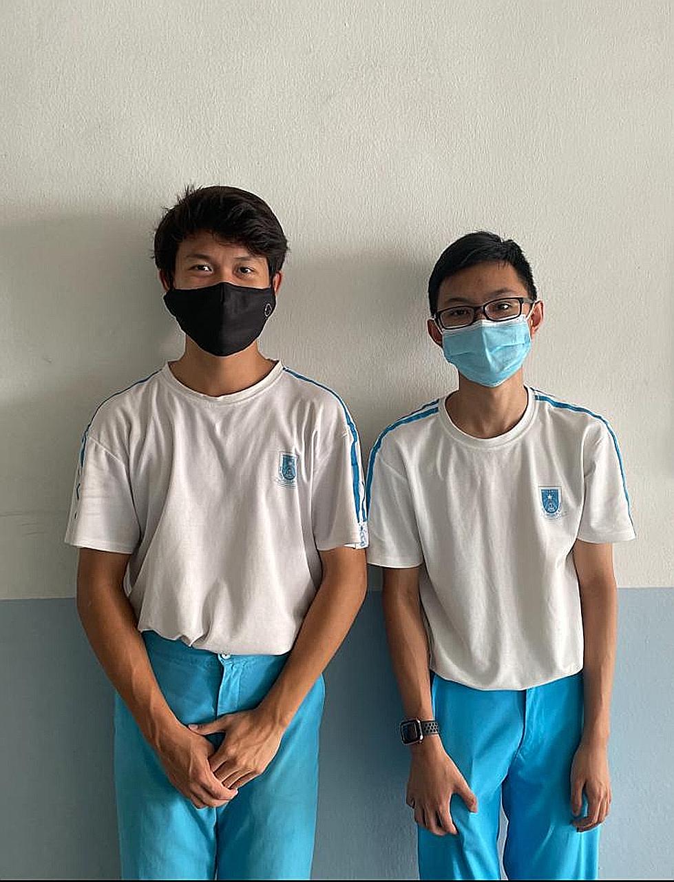 Hai Sing's Caden Chew and Aiman Raedyn Lim made up for lost time after the NSG was axed last year by winning the B boys' doubles title.