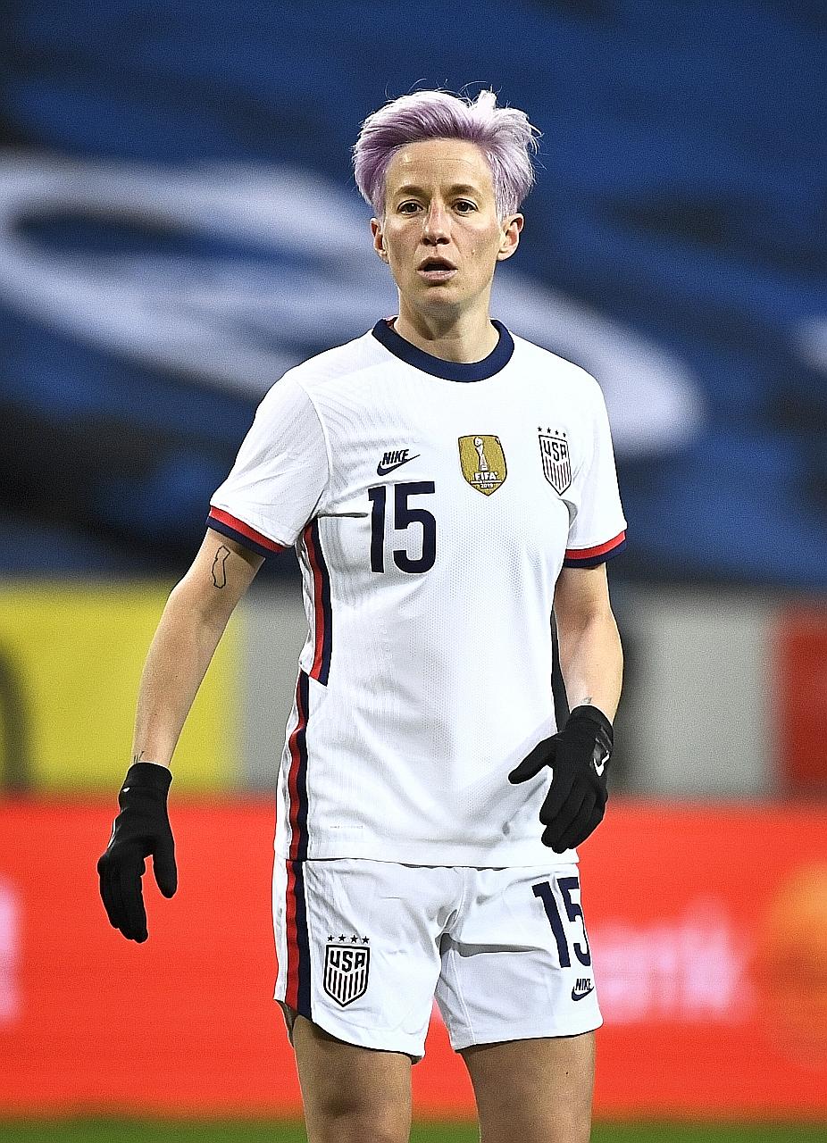 The US' Megan Rapinoe is a vocal advocate for equal pay.