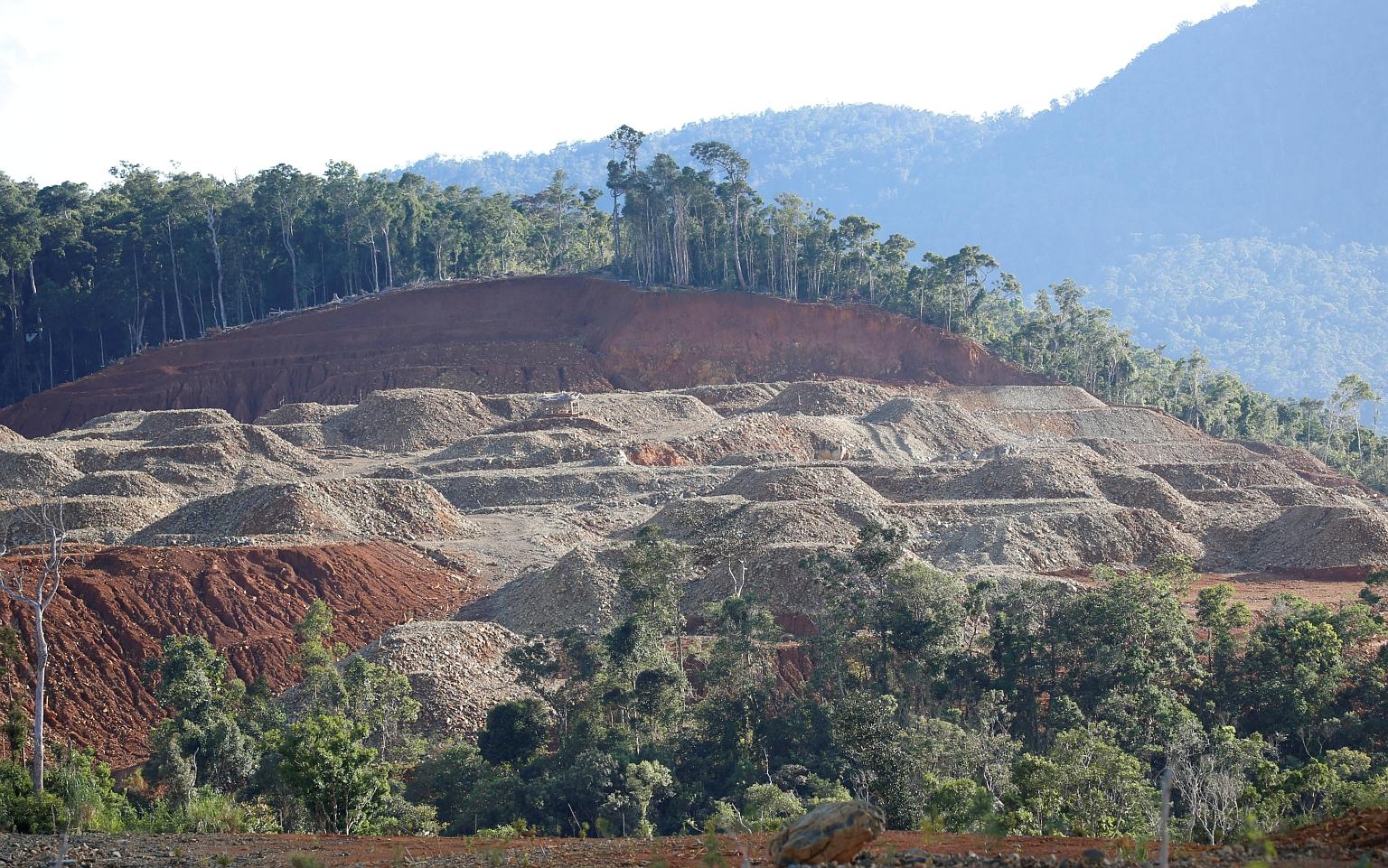 A nickel mine in Sta Cruz Zambales in northern Philippines in 2017. A moratorium on new mineral agreements was imposed in 2012. PHOTO: REUTERS