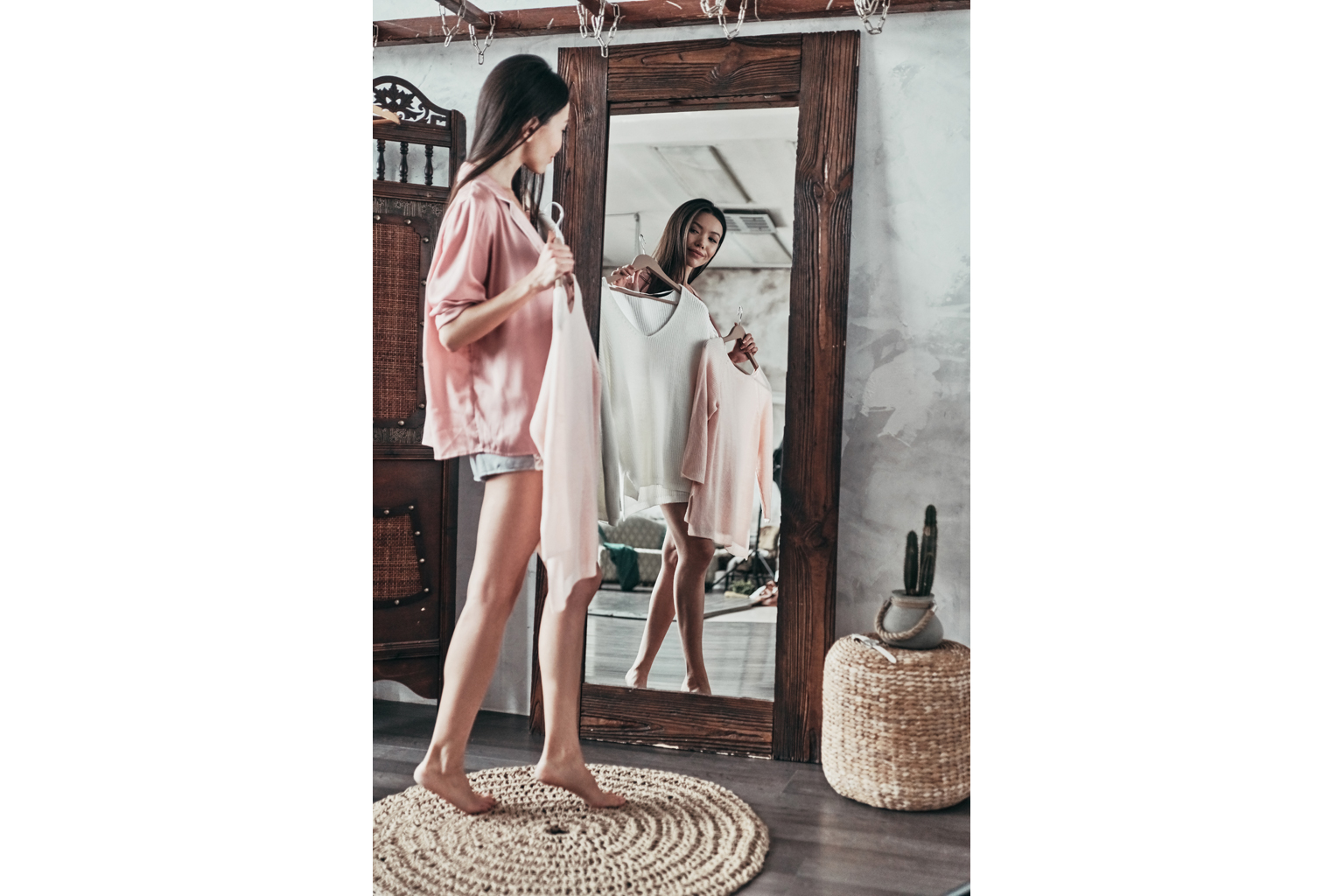 Pair casual clothes with a smart piece of outerwear for a balanced look that is still comfortable.