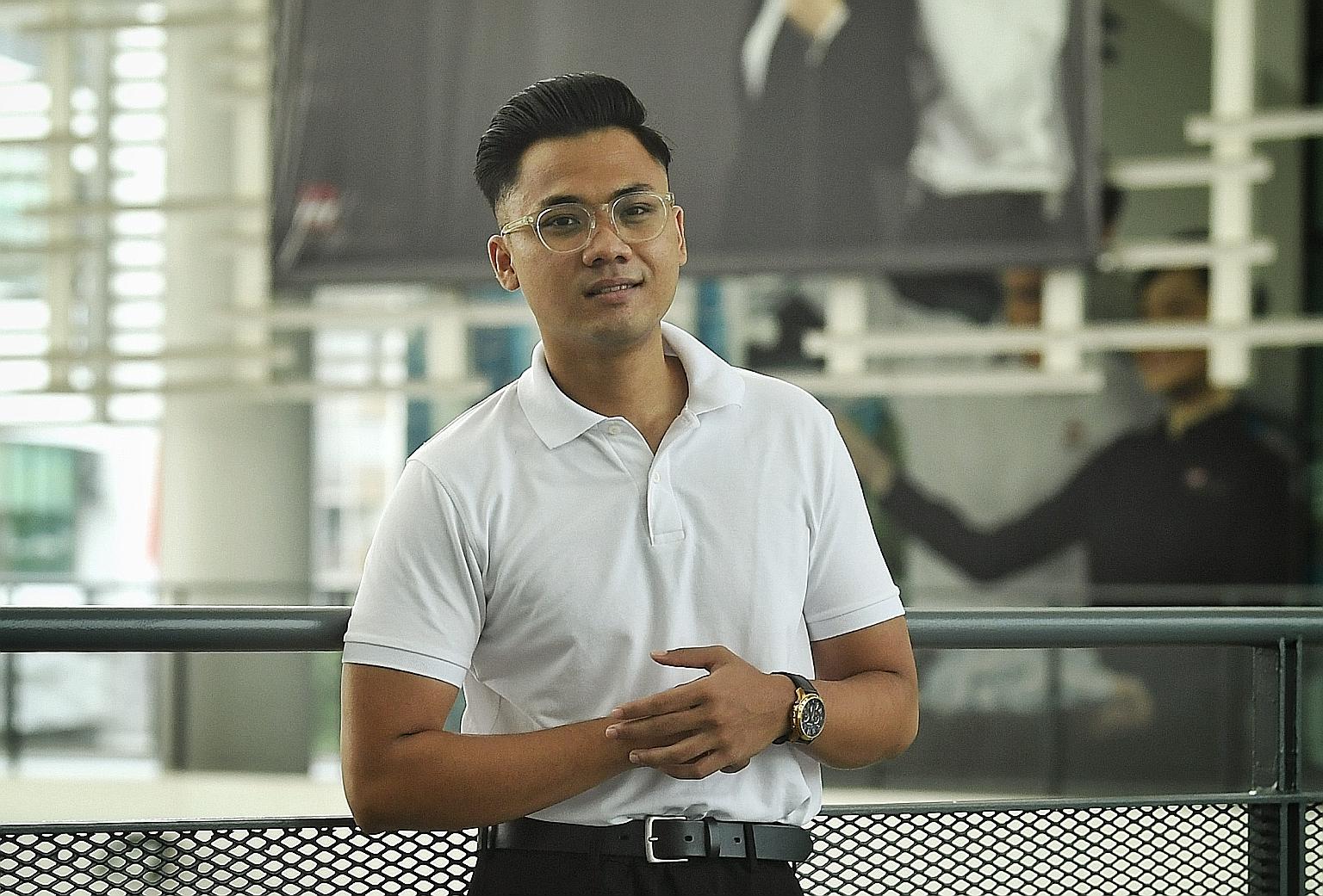 Mr Indra Dermawan Yuhanis says the Early Admissions Exercise's stringent process made him realise that he was actually going to be attending an institution of higher education, and he could not be simply driven by "half-baked motivation". ST PHOTO: M