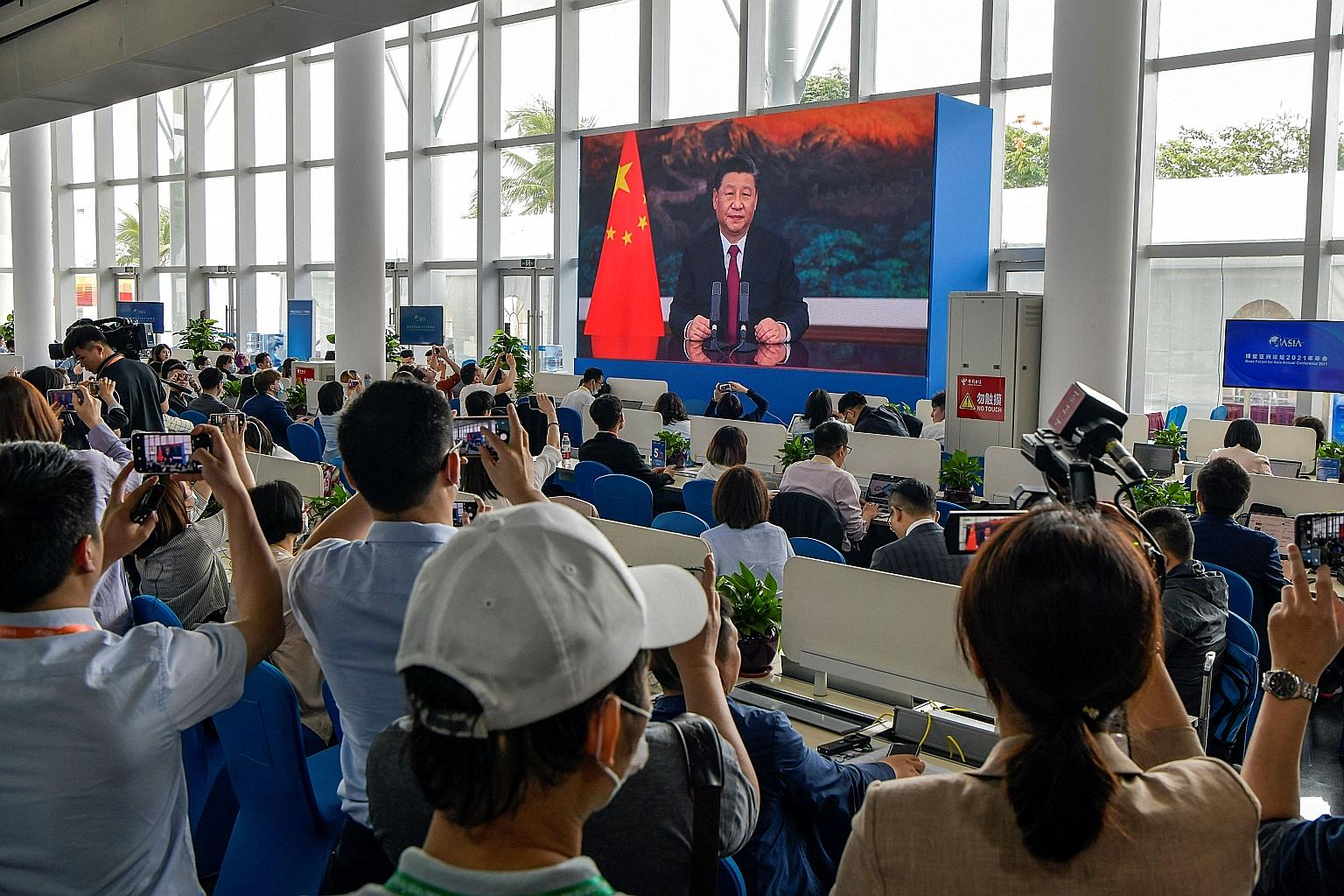In his virtual keynote speech yesterday at the Boao Forum for Asia in China's Hainan province, Chinese President Xi Jinping said that there is no place for unilateralism or hegemony, calling on the world to reject a "new Cold War mentality" and ideol