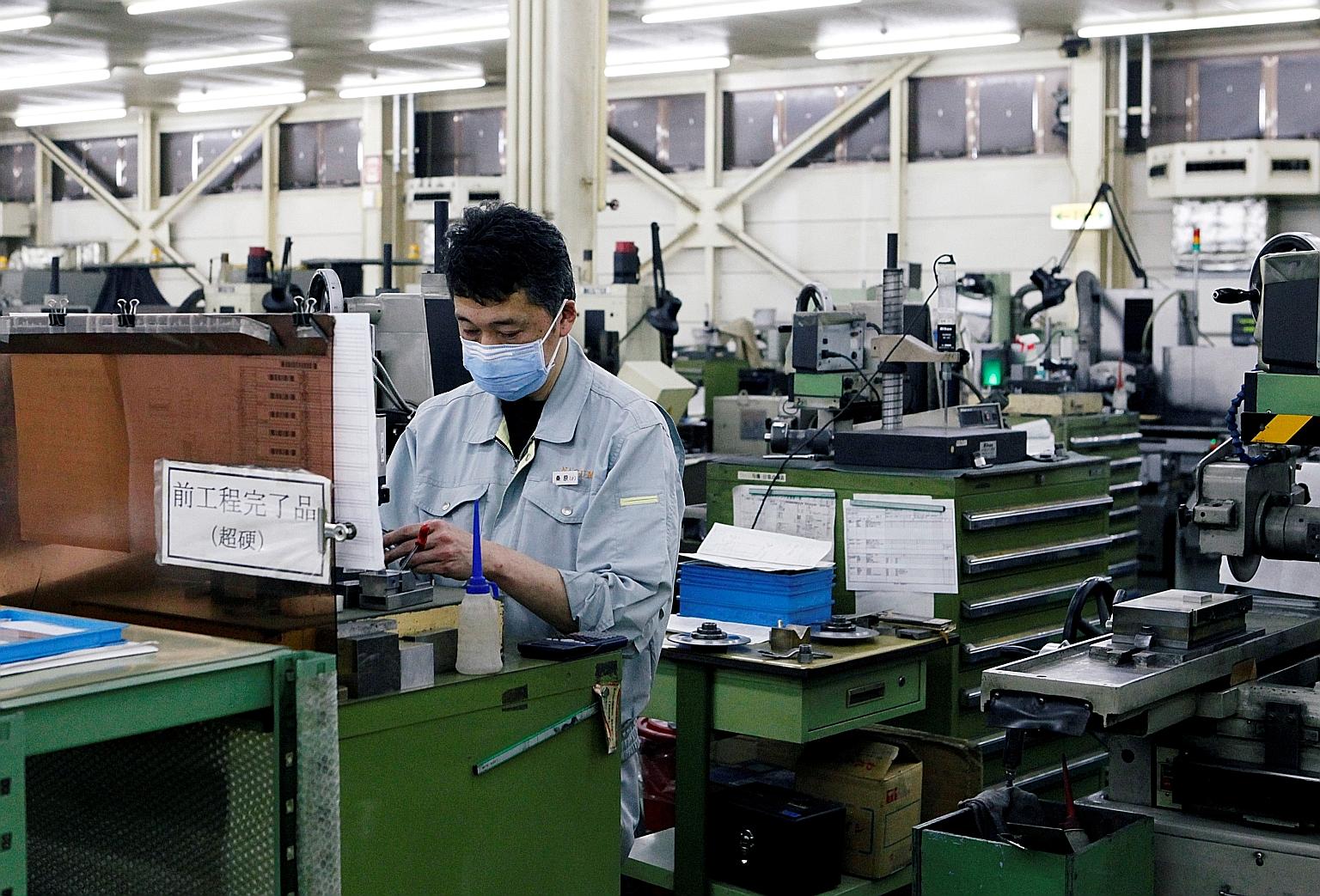 Despite Japan's factory activity expanding this month at the fastest pace in more than three years, activity in the service sector contracted for a 15th month, according to a private business survey.