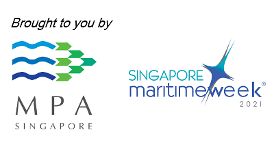 maritime and port authority of singapore logo, singapore maritime week 2021 logo