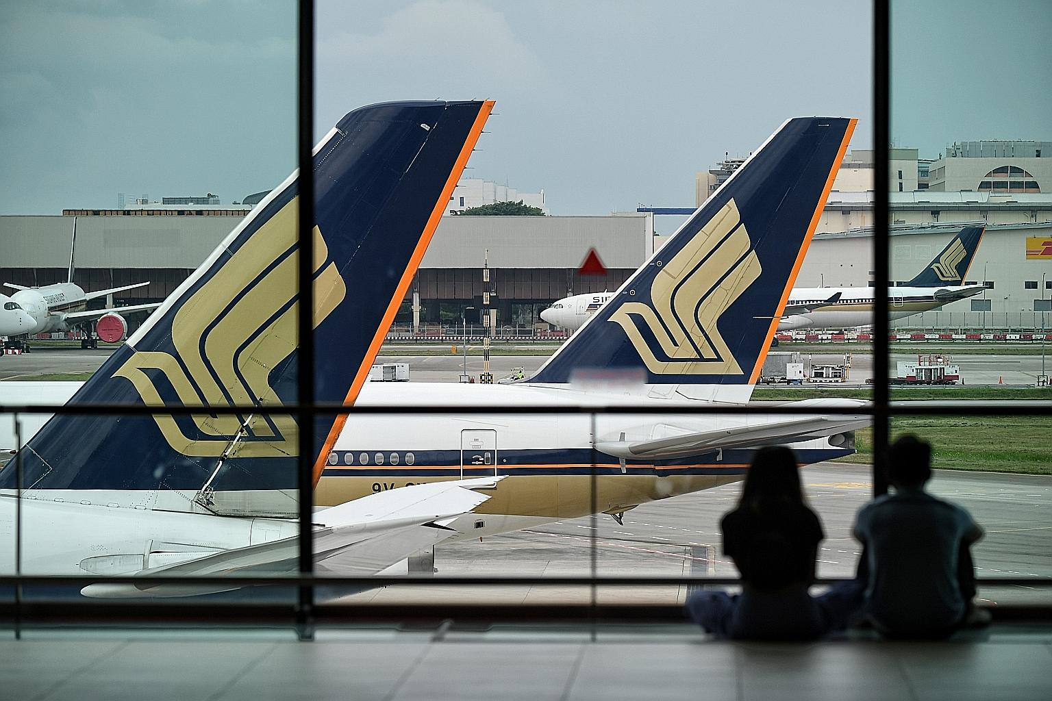 While SIA's rivals like Emirates, Cathay Pacific and Qantas have also been raising cash, industry insiders believe the Singapore carrier is among the best positioned in terms of funds. ST PHOTO: KUA CHEE SIONG