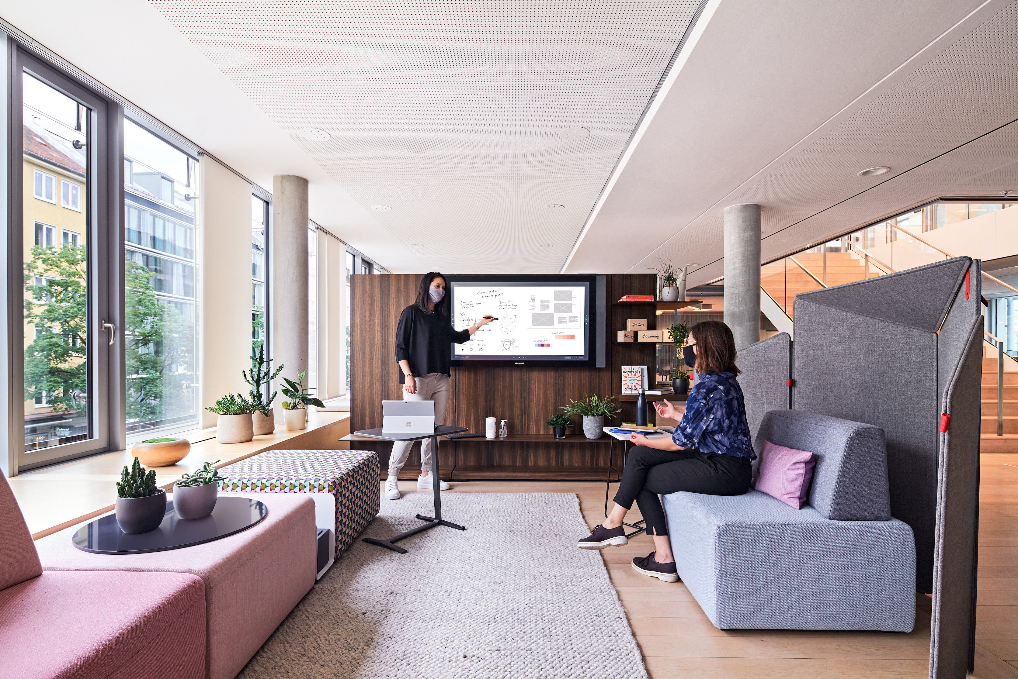 steelcase, collaboration spaces, office space
