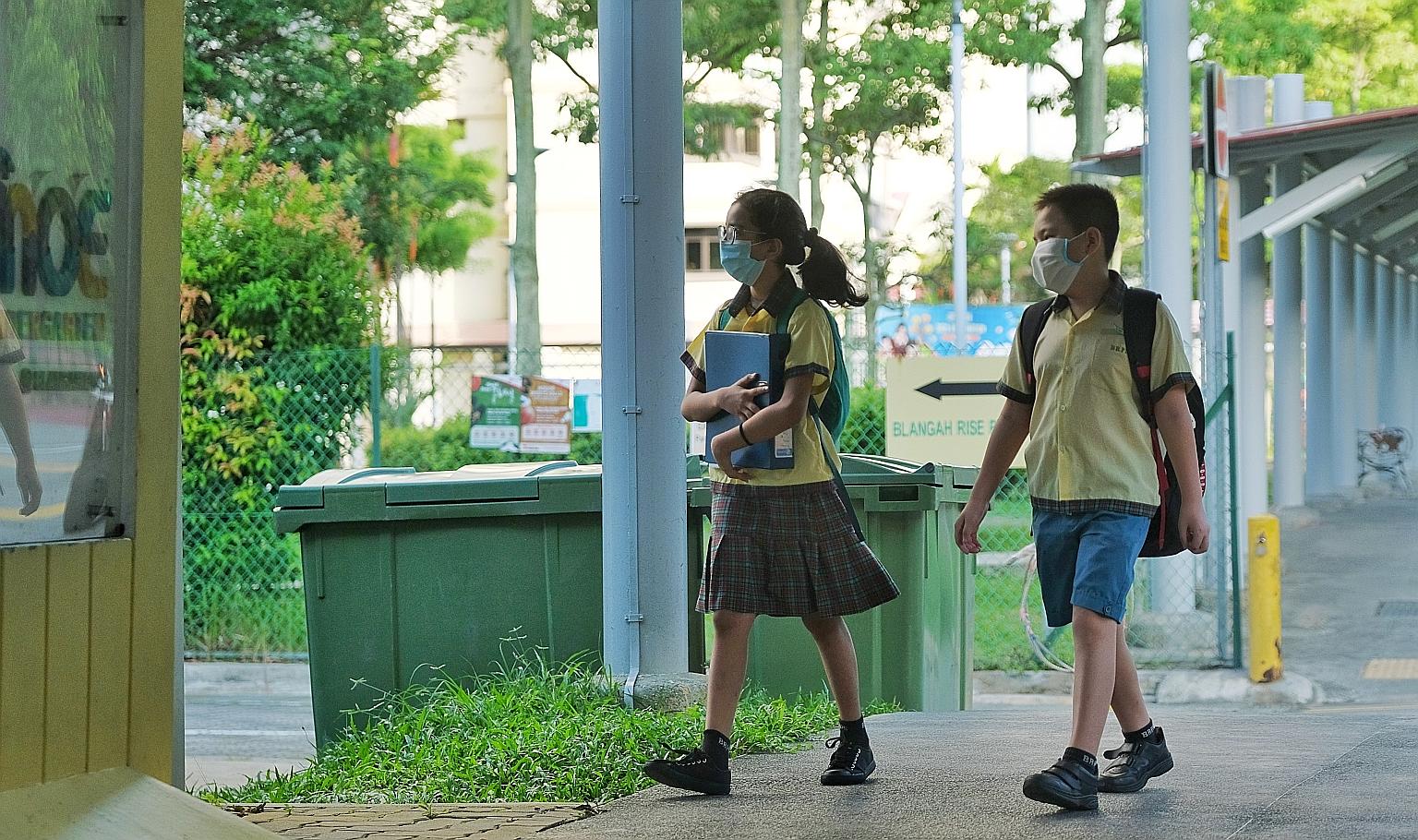 Group sizes for activities in schools will be capped at two, and at recess, there must be fixed seating with 1m spacing between students.