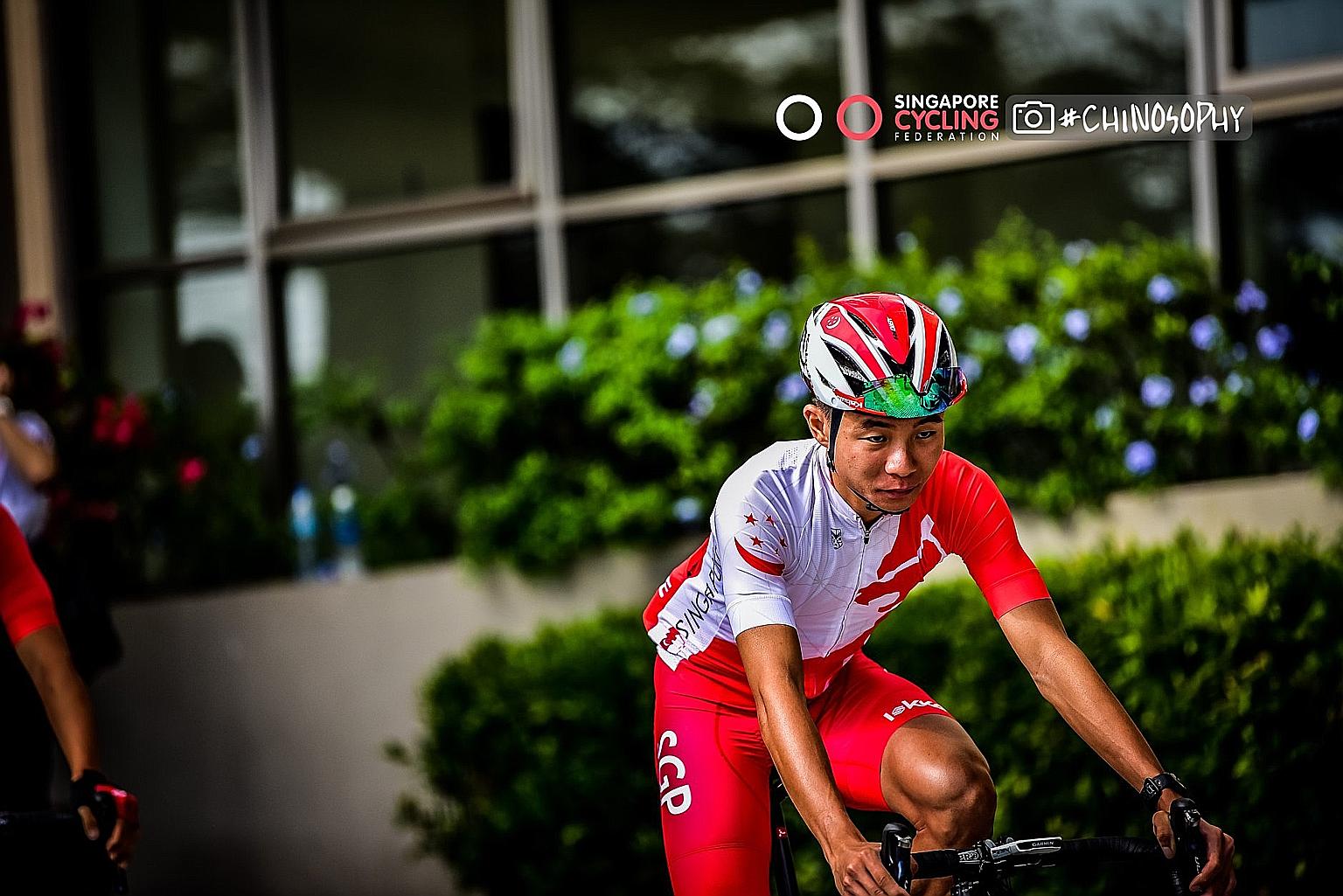 Goh Choon Huat believes his time in Europe will benefit him and Singapore's chase for medals at the Vietnam SEA Games this year. PHOTO: SINGAPORE CYCLING FEDERATION