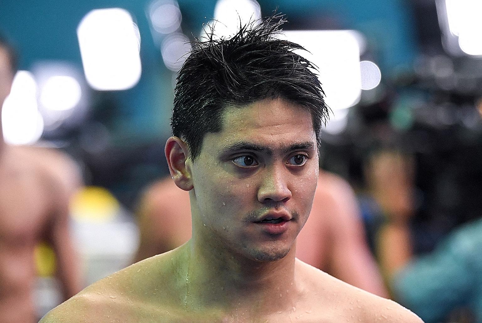 Joseph Schooling is one of two Singapore swimmers who have qualified for the Tokyo Olympics.