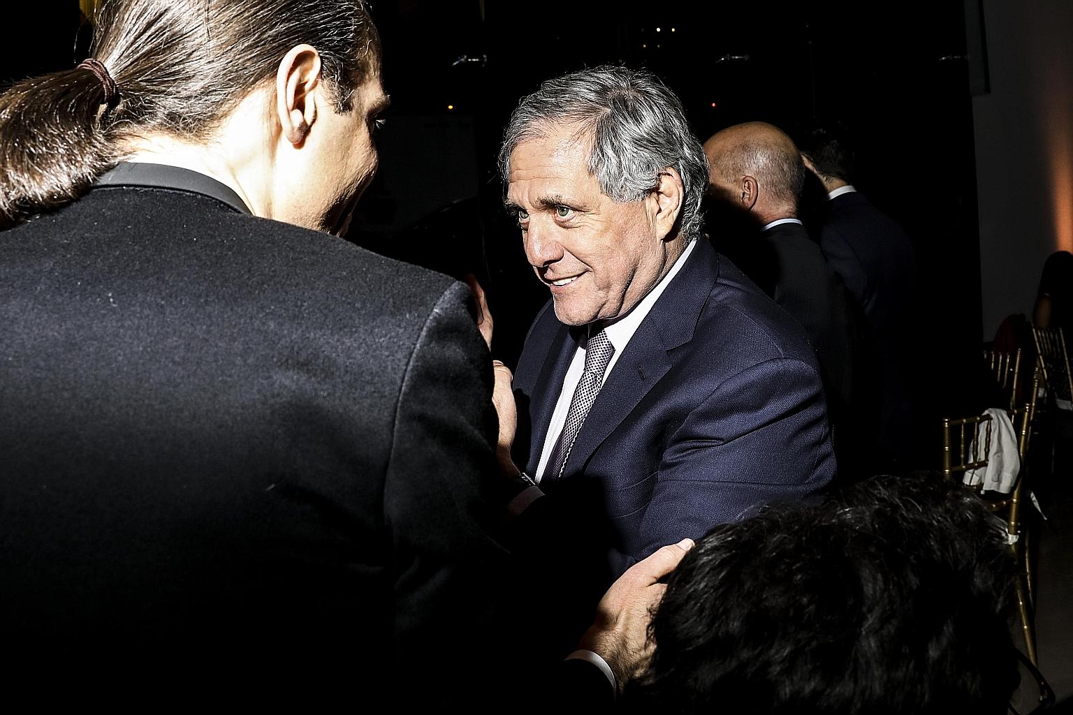 Leslie Moonves (above) led American media organisation CBS for 15 years before he was ousted in 2018, after more than a dozen women accused him of sexual misconduct.