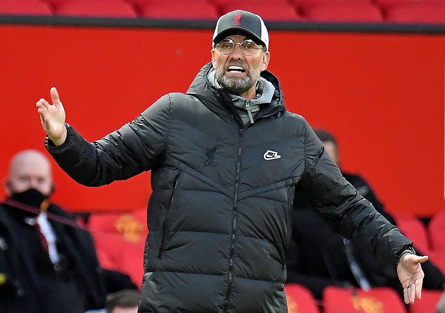 Jurgen Klopp is relishing the fact that Liverpool have their destiny in their own hands as they seek two more wins to seal qualification to the Champions League. PHOTO: AGENCE FRANCE-PRESSE