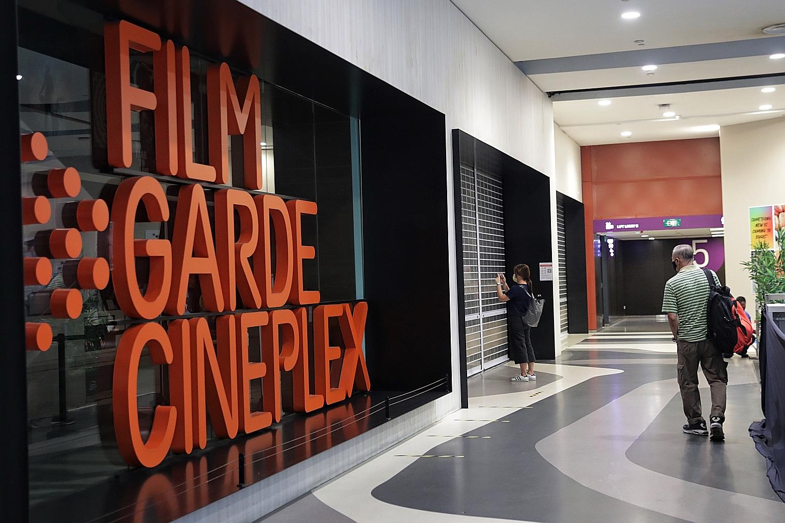 Filmgarde's outlets in Bugis+ (above), Century Square and Leisure Park Kallang will be closed. ST PHOTO: GIN TAY