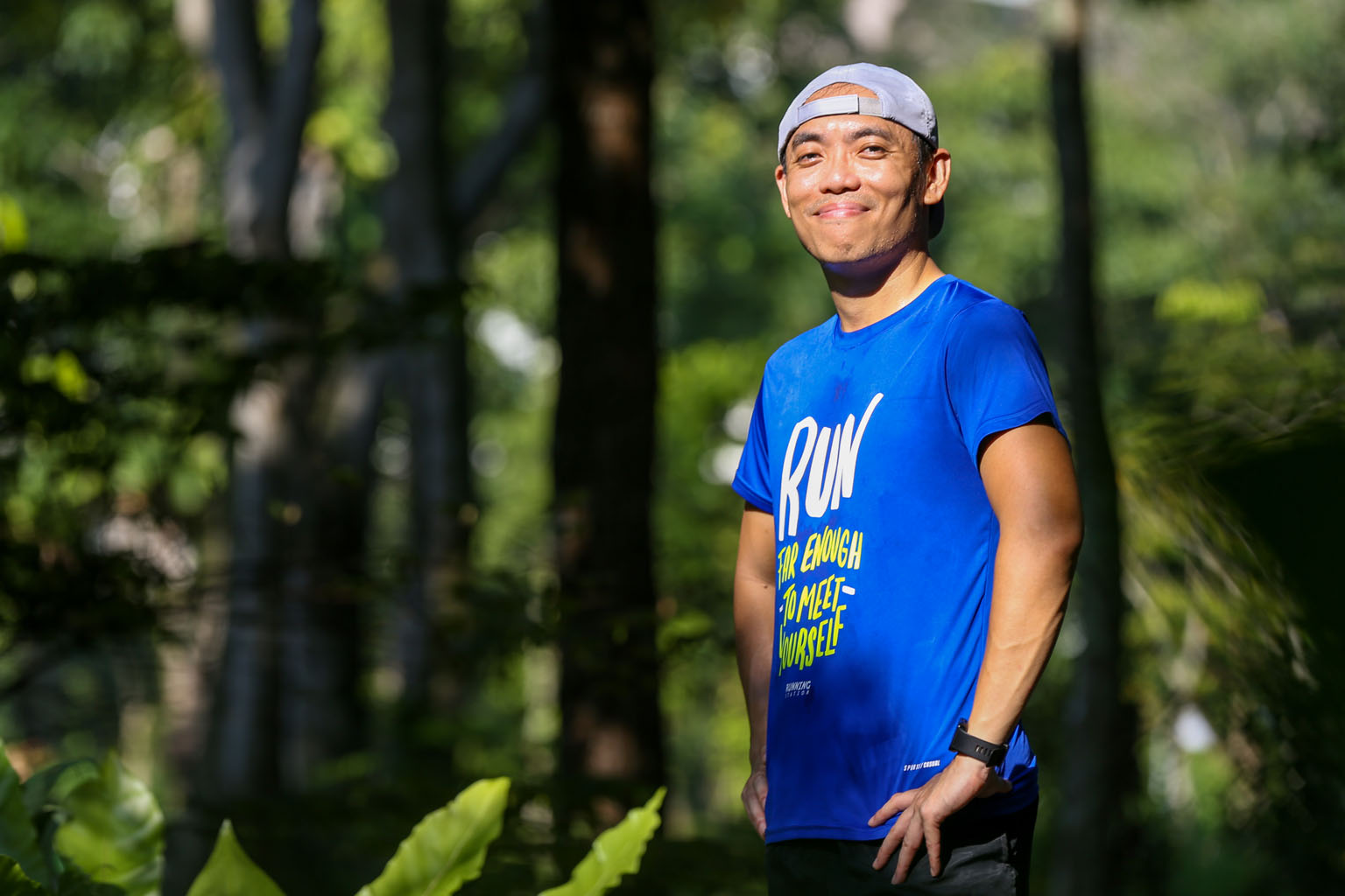 Mr Kao Rong Sheng calls himself Runner Kao on social media to constantly remind himself to keep at it.