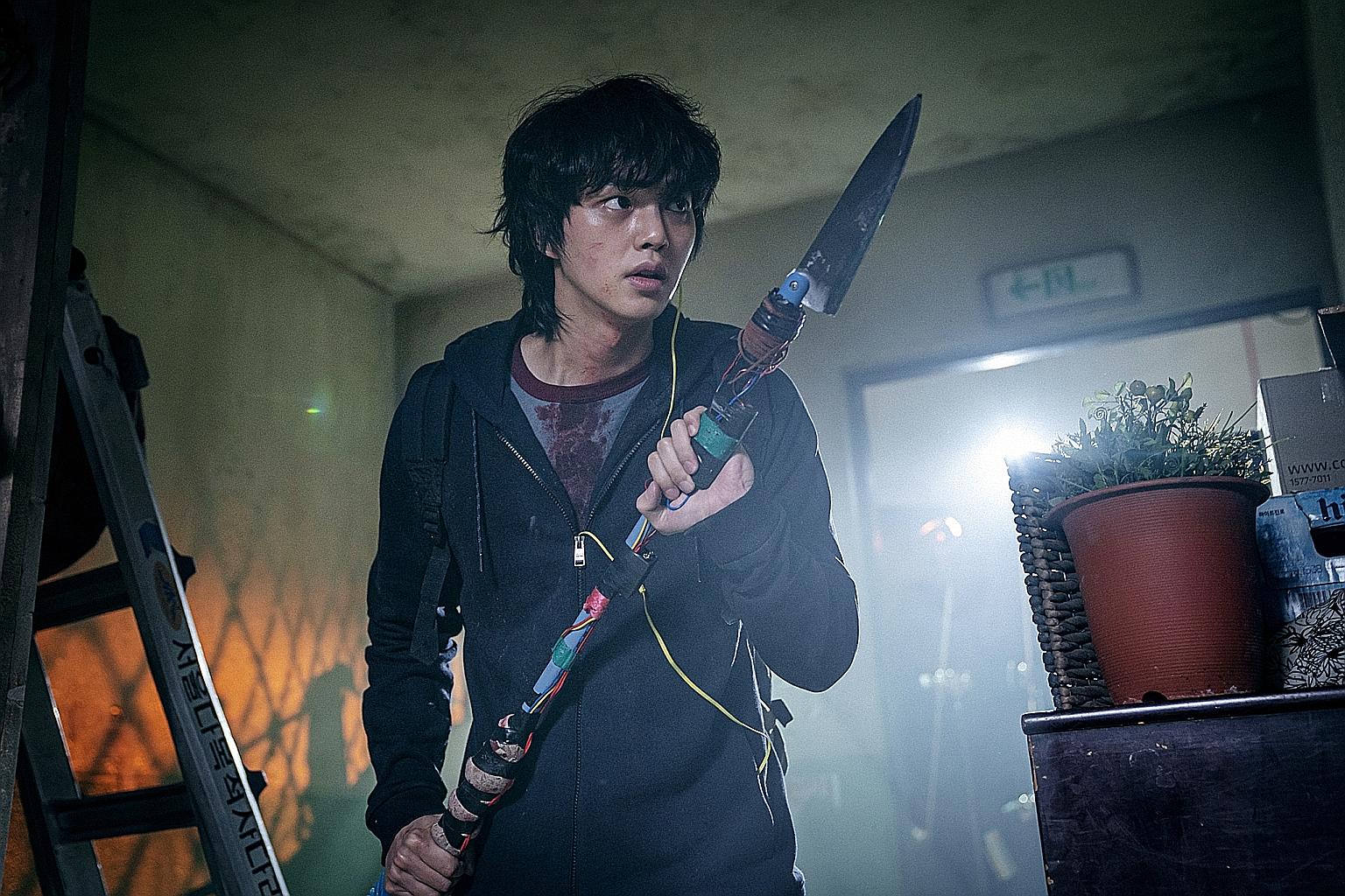 Actor Song Kang (above) in Sweet Home, a monster-fighting series that was adapted from a webtoon and released as a drama on Netflix last year.