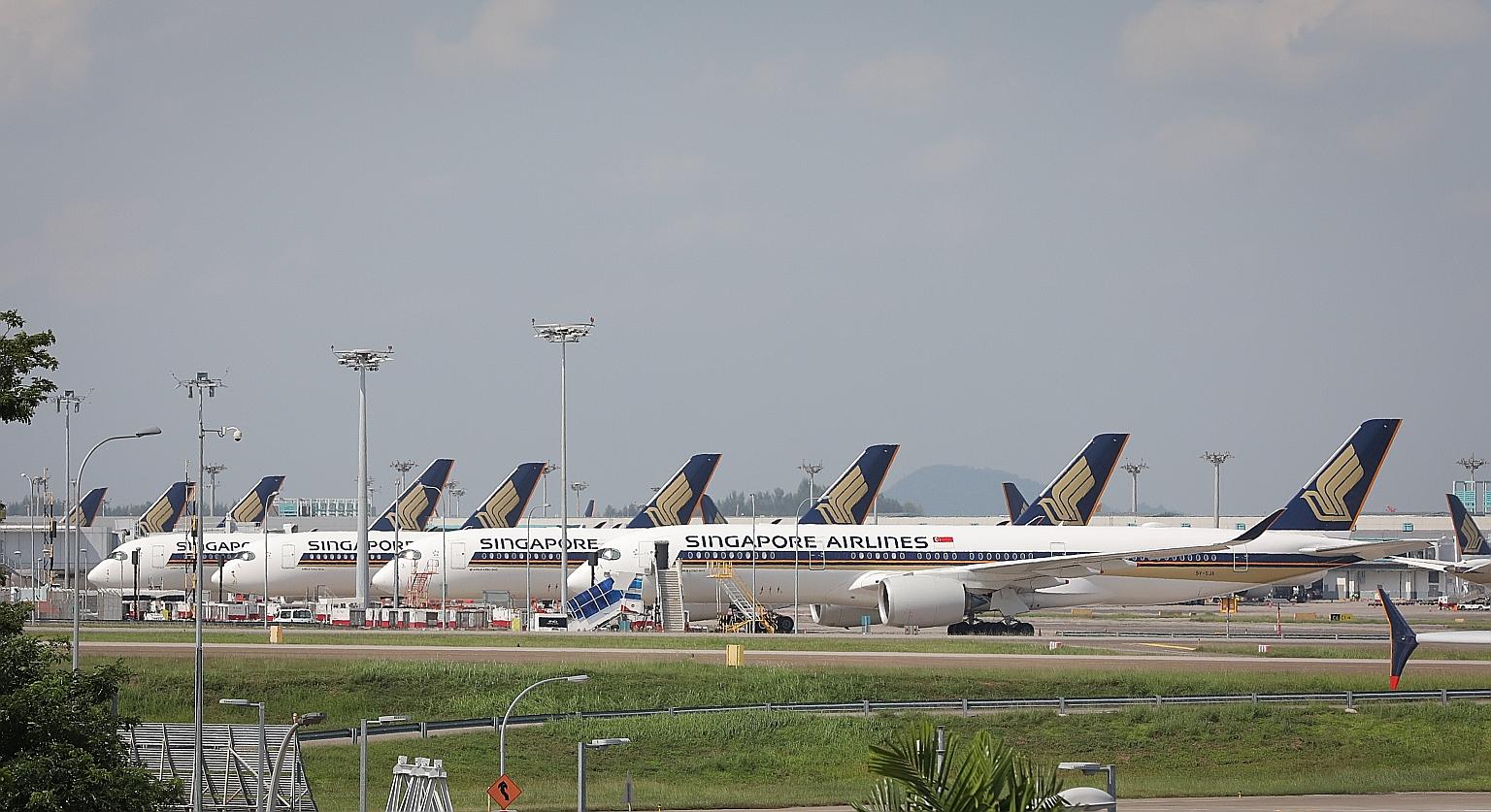 Things are improving gradually, with passenger numbers for the SIA Group at 110,000 in April - the highest since Covid-19 broke last year. It had a net cashflow of $5.13 billion as at March 31. ST FILE PHOTO