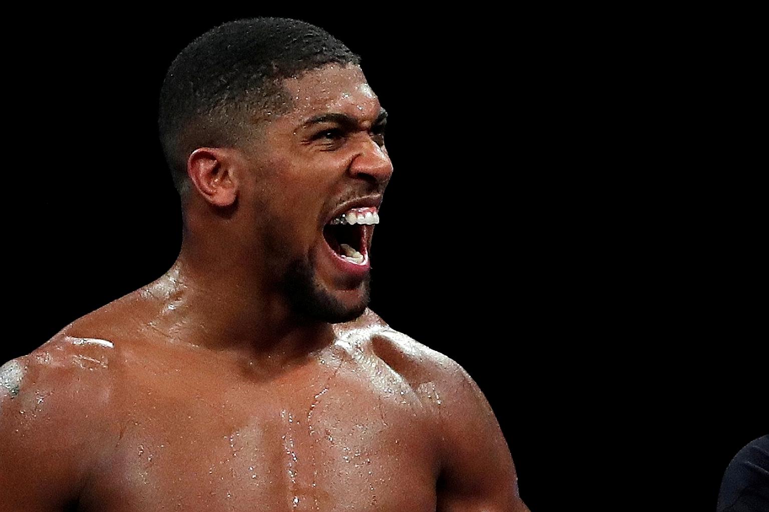 The bout between Anthony Joshua (left) and Tyson Fury could see both athletes make a guaranteed S$100 million each - if it takes place. PHOTO: REUTERS