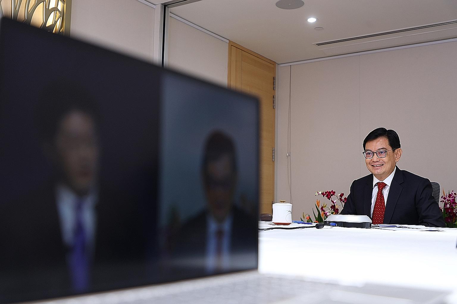 At the virtual 26th International Conference on The Future of Asia yesterday, Deputy Prime Minister Heng Swee Keat said Singapore is looking at how to help companies adopt technology and innovation, re-engineer processes and redefine jobs.