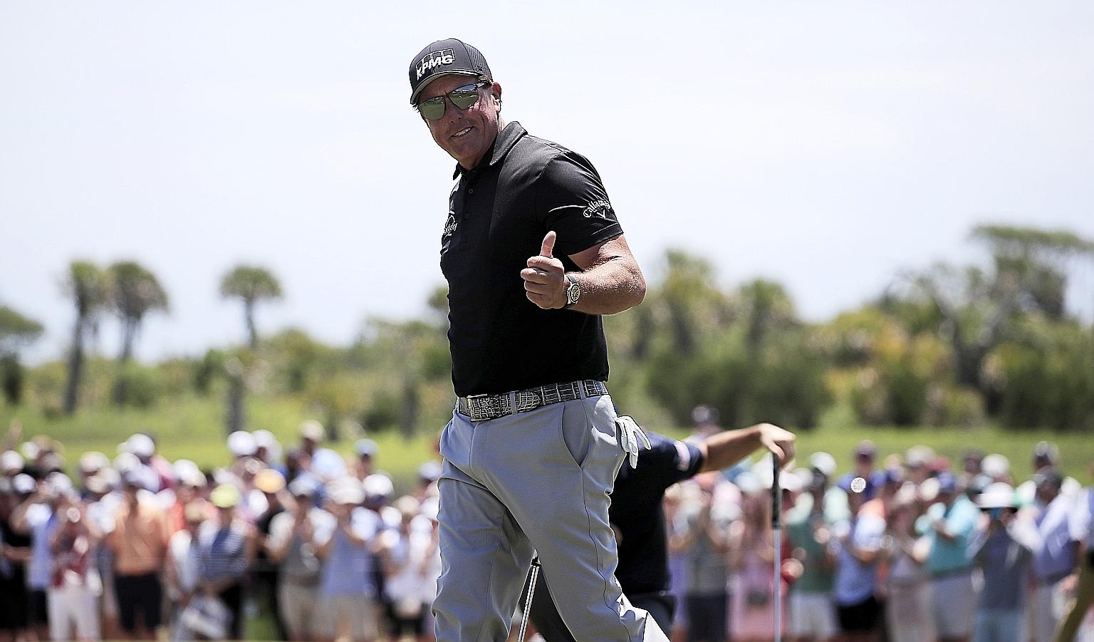 At 50, American Phil Mickelson is seeking to become the oldest champion in Major golf history, eclipsing compatriot Julius Boros, who was 48 when he won the 1968 PGA Championship.