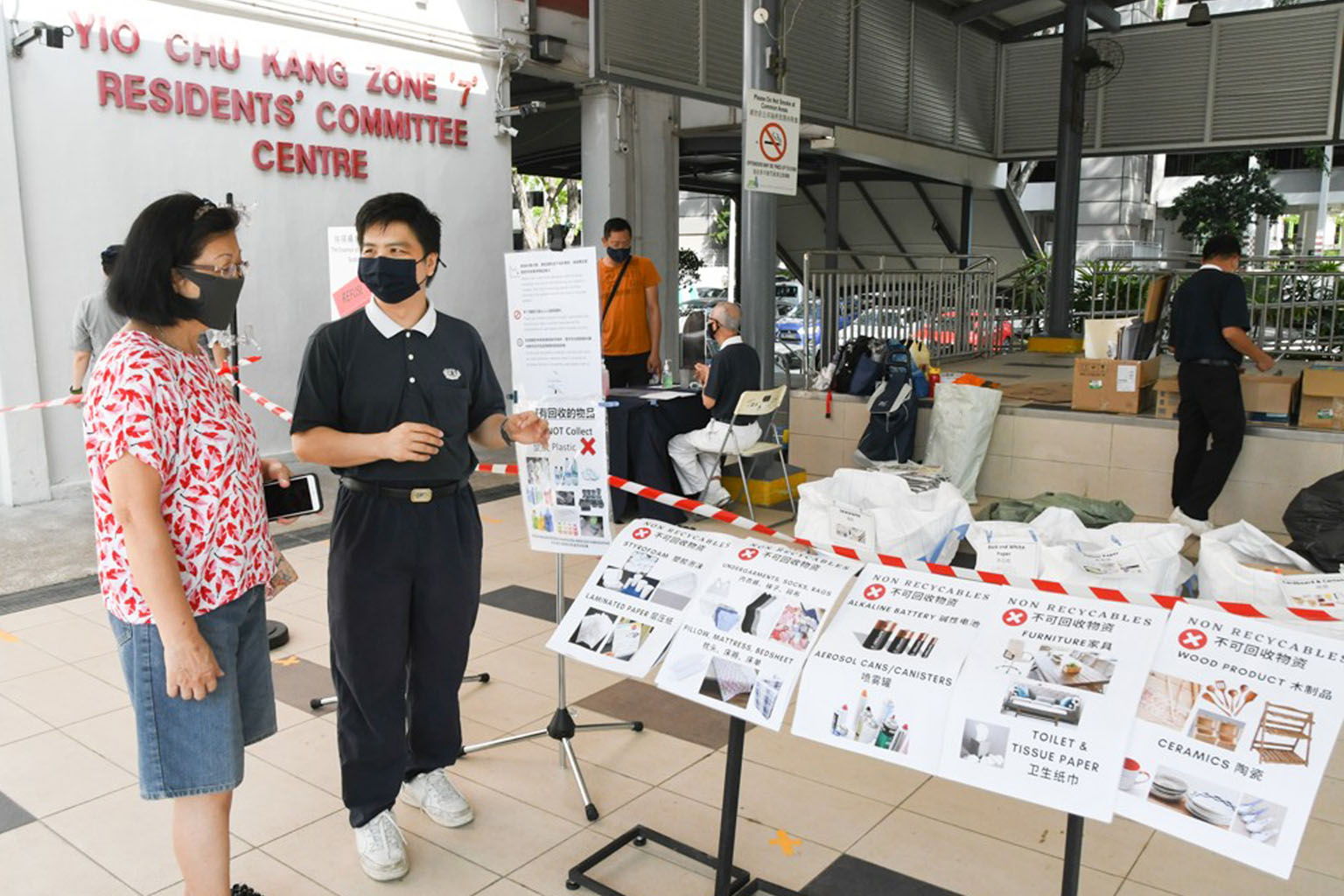 The Buddhist Compassion Relief Tzu Chi Foundation marked its Environmental Sustainability Day last month by encouraging people to bring recyclables to "eco points" like the one above. One of the foundation's upcoming projects has been awarded a grant