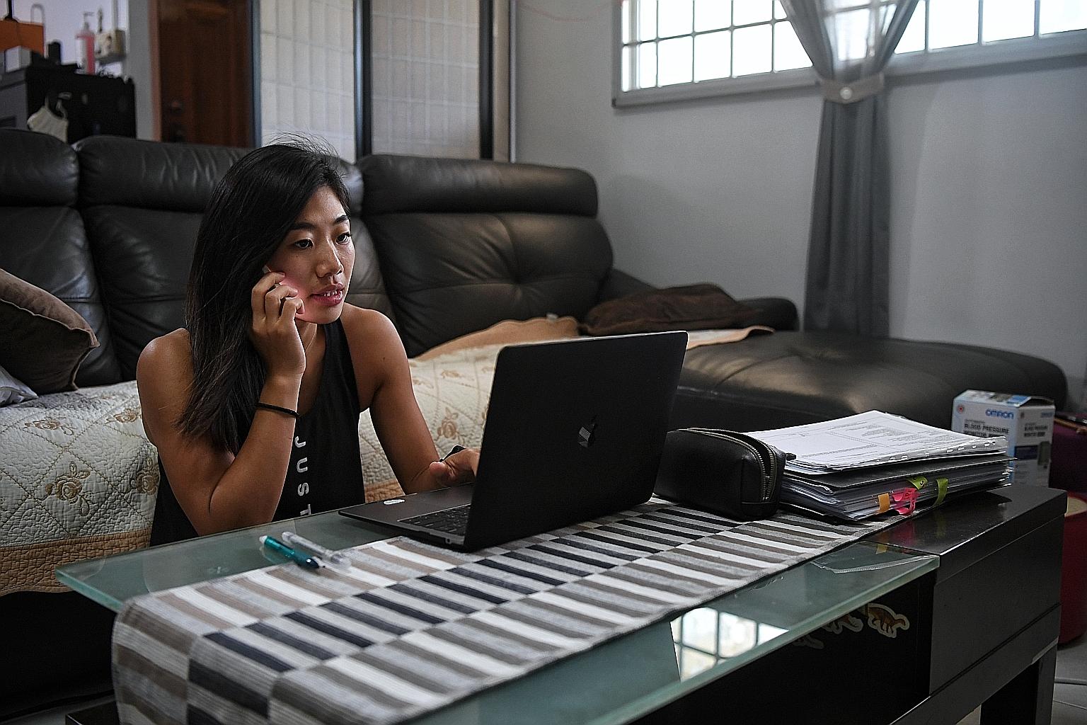 While Singapore's figures were not available, global data from Microsoft 365, the company's suite of online productivity tools, found that in February, compared with a year ago, people's time spent in online meetings jumped by 2.5 times. People also 