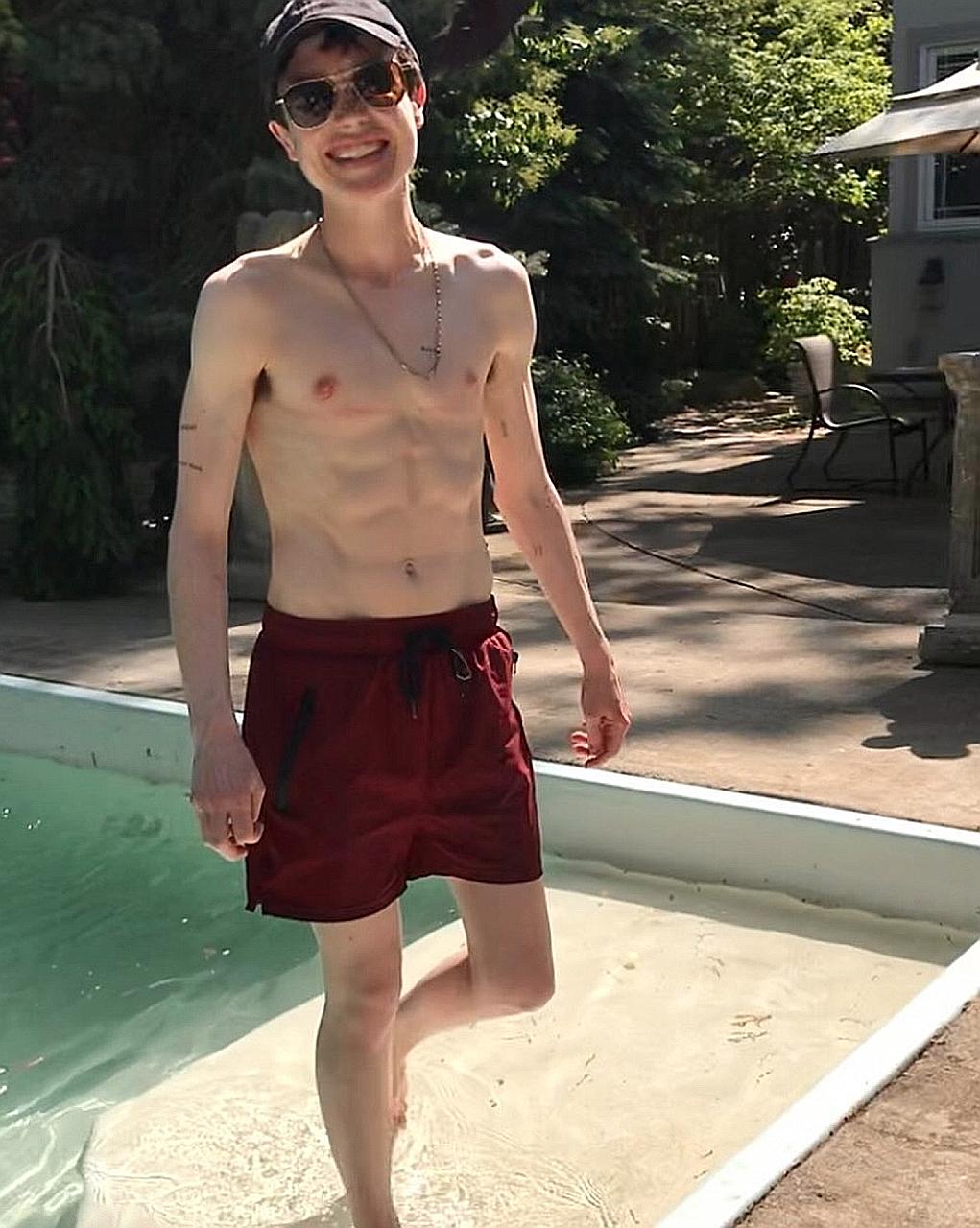 ACTOR ELLIOT PAGE SHOWS OFF SIX PACK FOR THE FIRST TIME AFTER SURGERY: Actor Elliot Page (left), who underwent surgery to remove breast tissue earlier this year, has flaunted his abs for the first time. He was beaming in a shirtless photo posted on I
