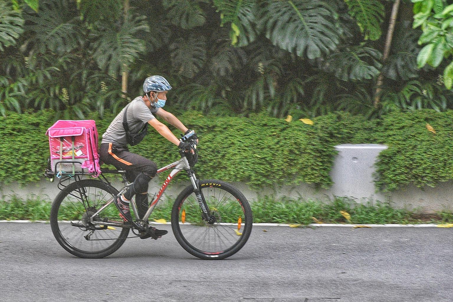 The risk of virus transmission from food delivery workers is low if the proper protocol is followed, as they would not be in direct contact with the food. Proper hand hygiene should also be practised.