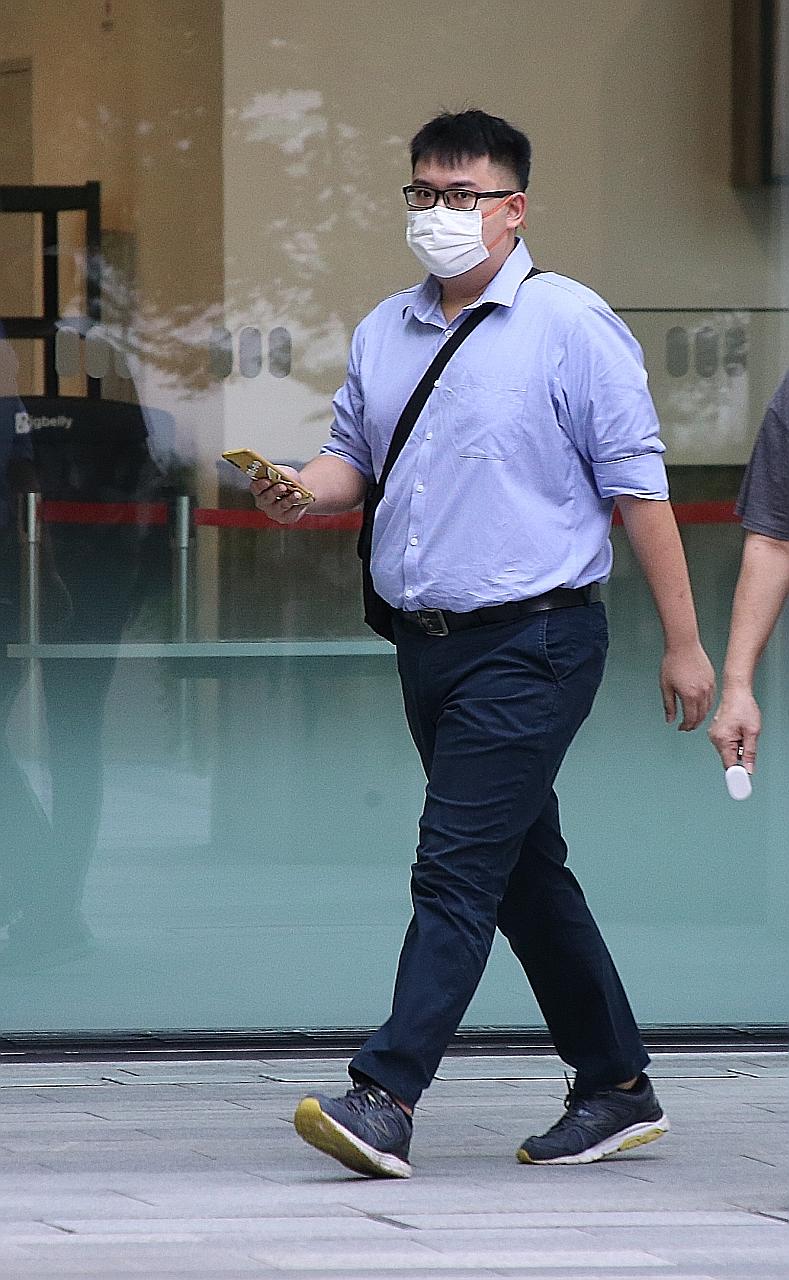 Jonathan Ching Wang De, 25, pleaded guilty to one count of cheating and one of transmitting obscene material. In 2018, he recruited a 13-year-old girl to perform sexual acts on a man, and got the man to film the encounter and send the video to him. P