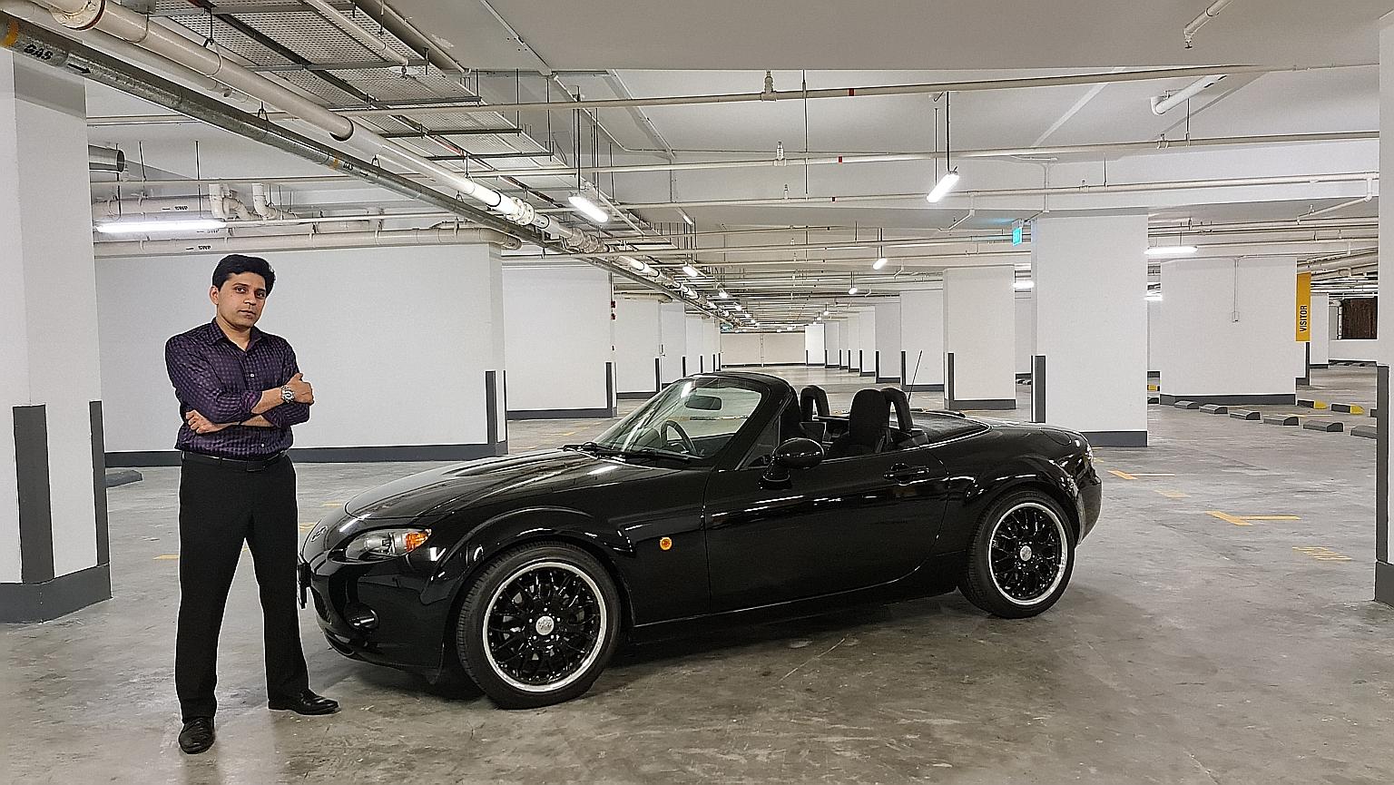 The $82,000 third-generation Mazda MX-5 was partially funded by Dr Pinakin V. Parekh's winnings from the game show, Deal Or No Deal.