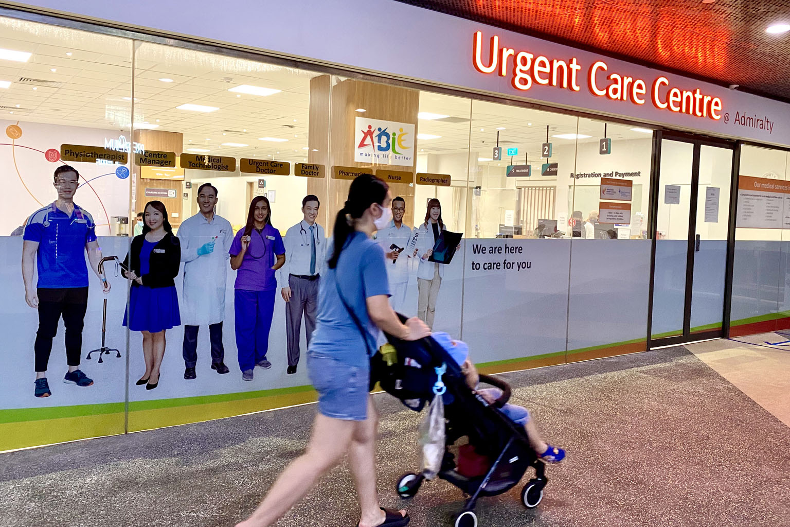 The Urgent Care Centre in Admiralty sees patients with urgent but non-life-threatening conditions. PHOTO: WOODLANDS HEALTH CAMPUS