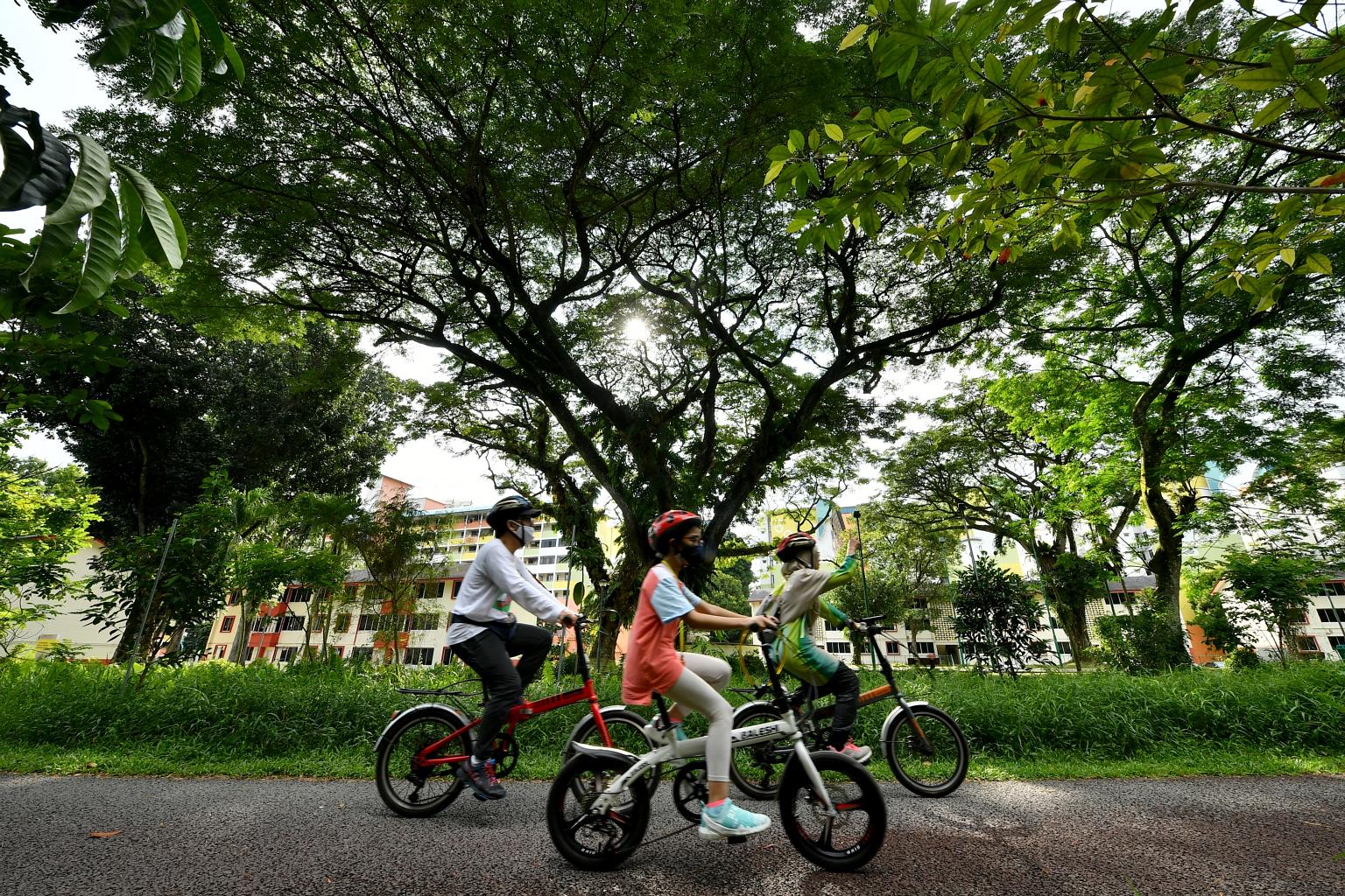 Tanglin Halt as seen from the Rail Corridor. The name "Tanglin Halt" came from the fact that trains used to "halt" at the former Keretapi Tanah Melayu station there. ST PHOTOS: LIM YAOHUI Block 71 Commonwealth Drive is among the remaining low-rise bl