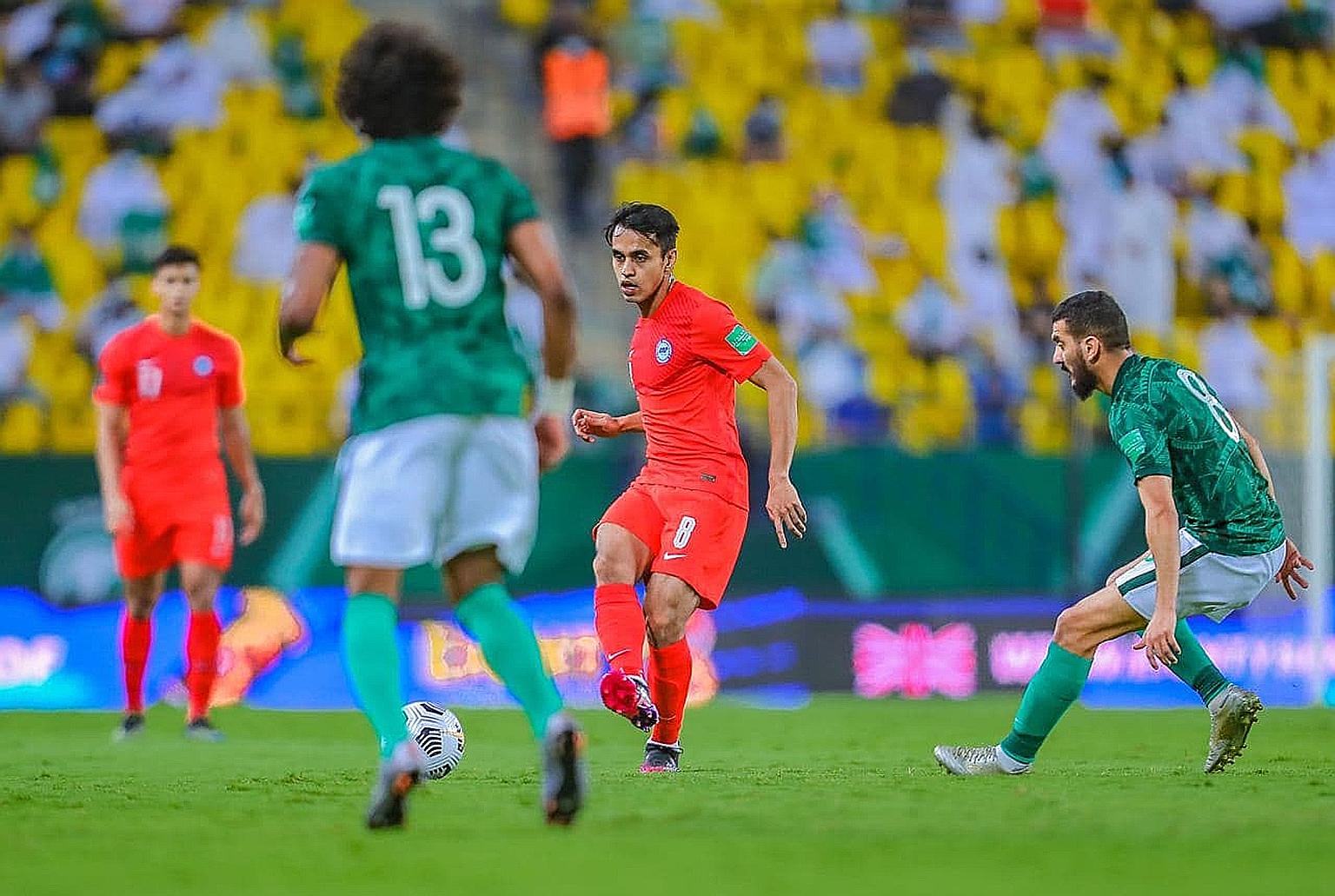 Singapore coach Tatsuma Yoshida says it was one of the best displays from the Lions (Shahdan Sulaiman above) since his appointment in May 2019.