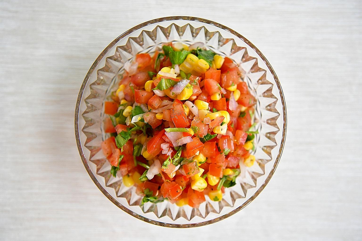 Don't just juice the lime, add the zest to punch up the flavour of the salsa.