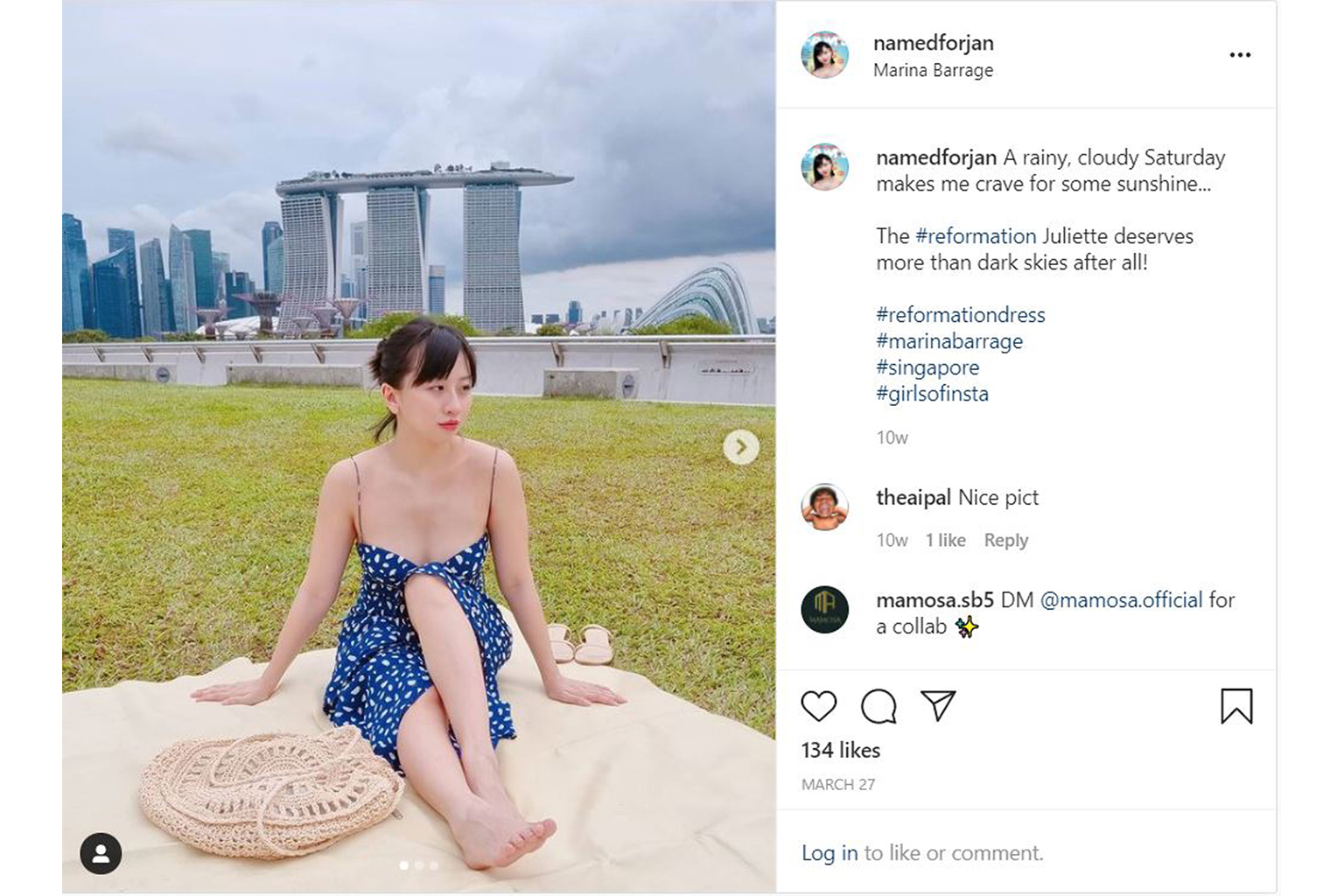 Several photos reporter Jan Lee took for an Instagram account she created as part of an investigative video for The Straits Times on becoming an influencer with 5,000 followers in 30 days.