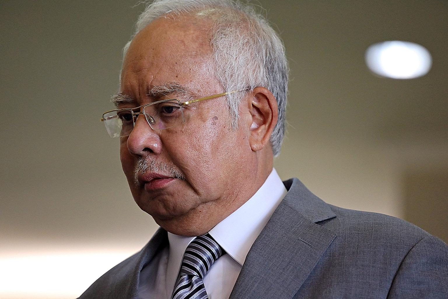 Being bankrupt would mean former prime minister Najib Razak would lose his seat in Malaysia's Parliament.