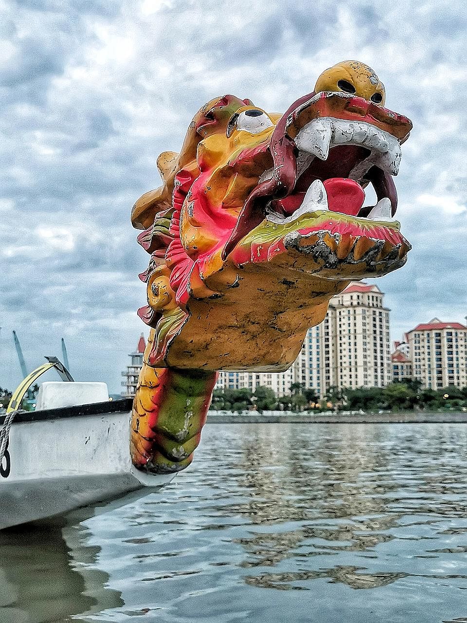 A dragon boat at the Singapore River. For a second year, Covid-19 safe management measures have put on hold the dragon boat races that drew over 3,000 participants and supporters a year.