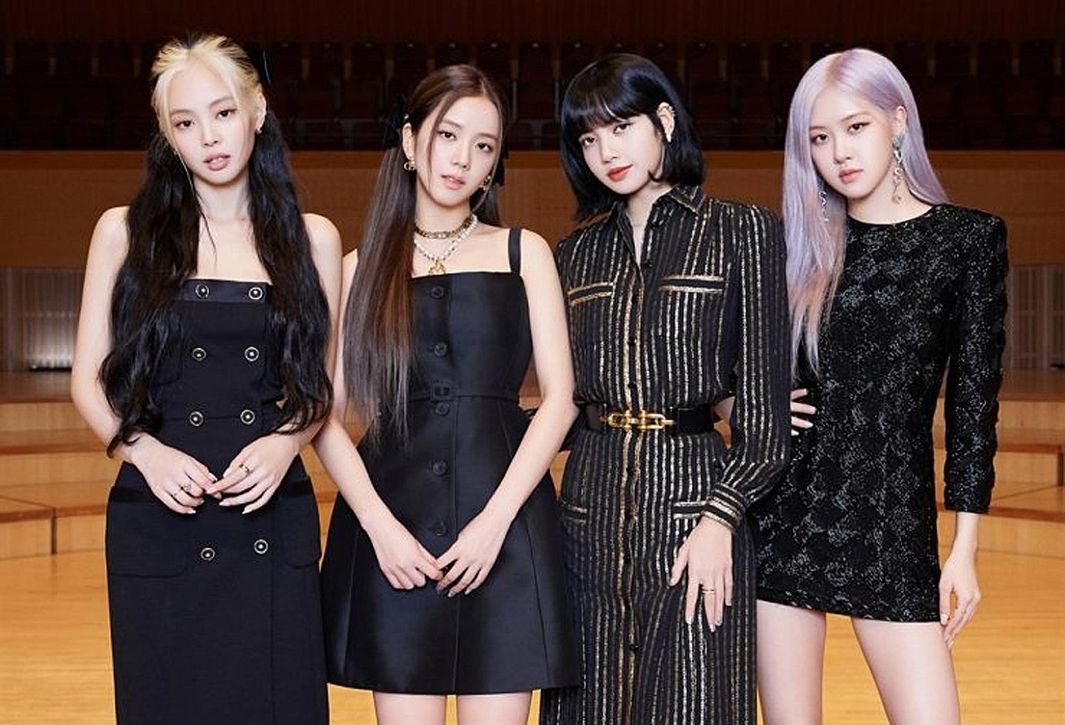 (From left) Jennie, Jisoo, Lisa and Rose of Blackpink.