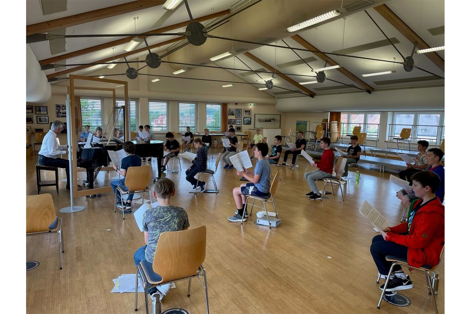 The Regensburger Domspatzen boys' choir was founded when Bishop Wolfgang of Regensburg set up a school in the Bavarian town whose pupils were charged with singing the liturgy.