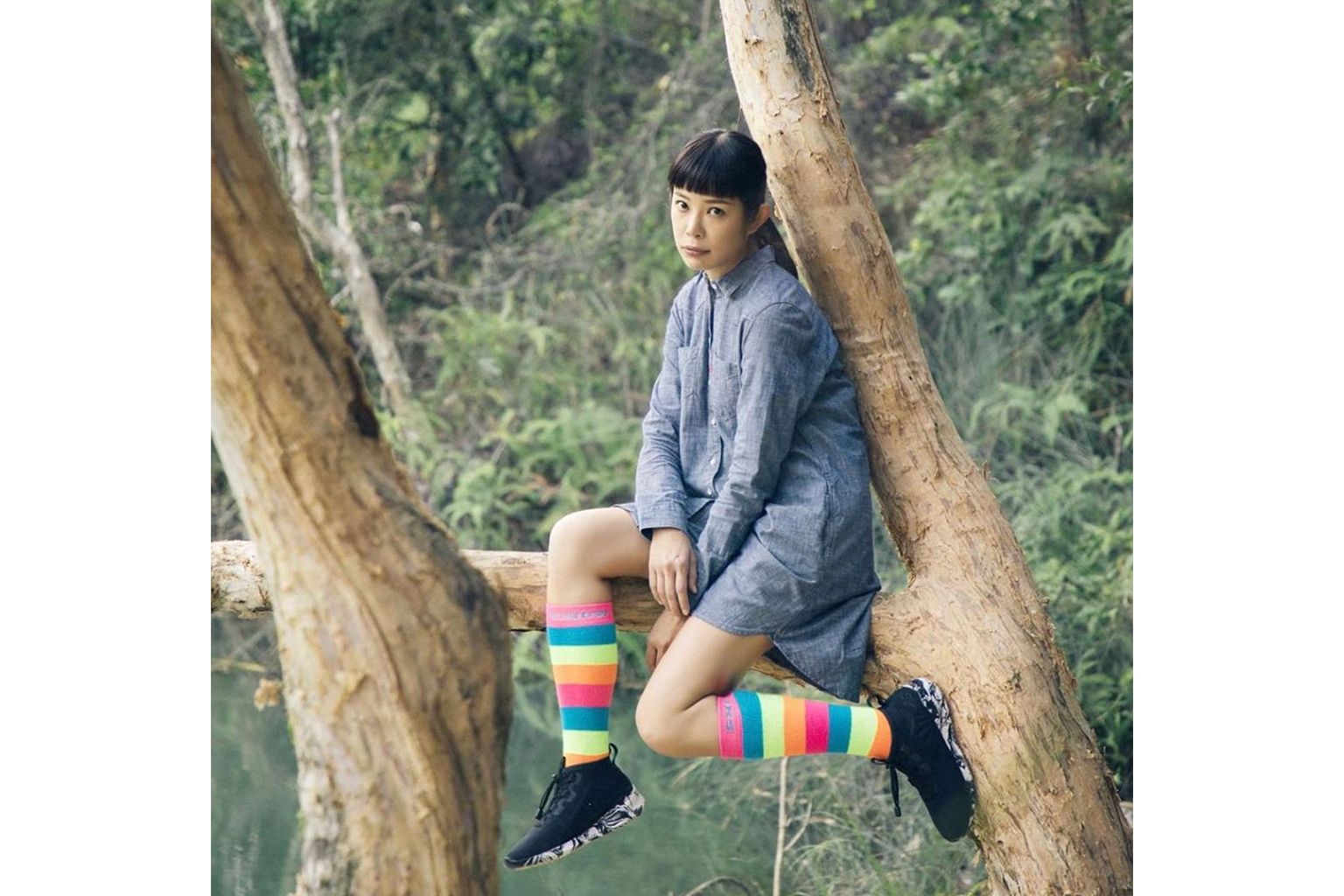 Working as a security guard in a university allowed actress Kate Yeung (right) to get to know people from all walks of life and the experience has enriched her.