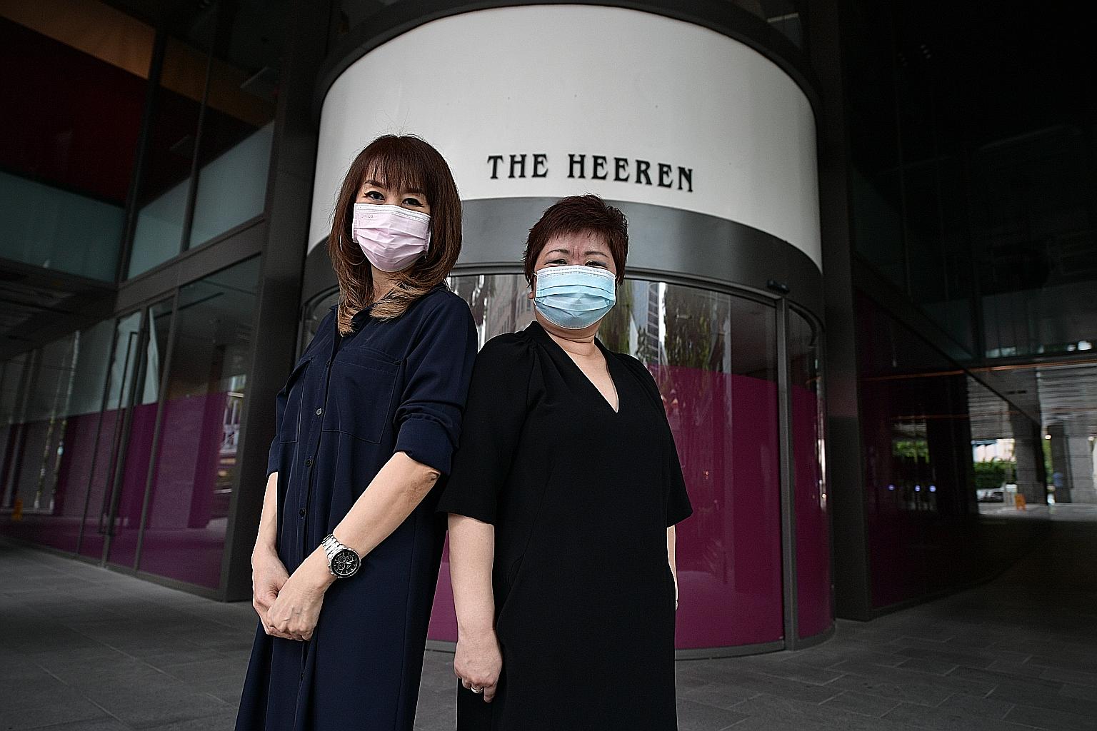 Robinsons Online's first two Singaporean hires are Ms Margaret Chew (left), 61, and Ms Jane Lee, 54, who have a combined experience of almost 60 years working for the retailer. They lost their jobs after Robinsons announced it was in provisional liqu