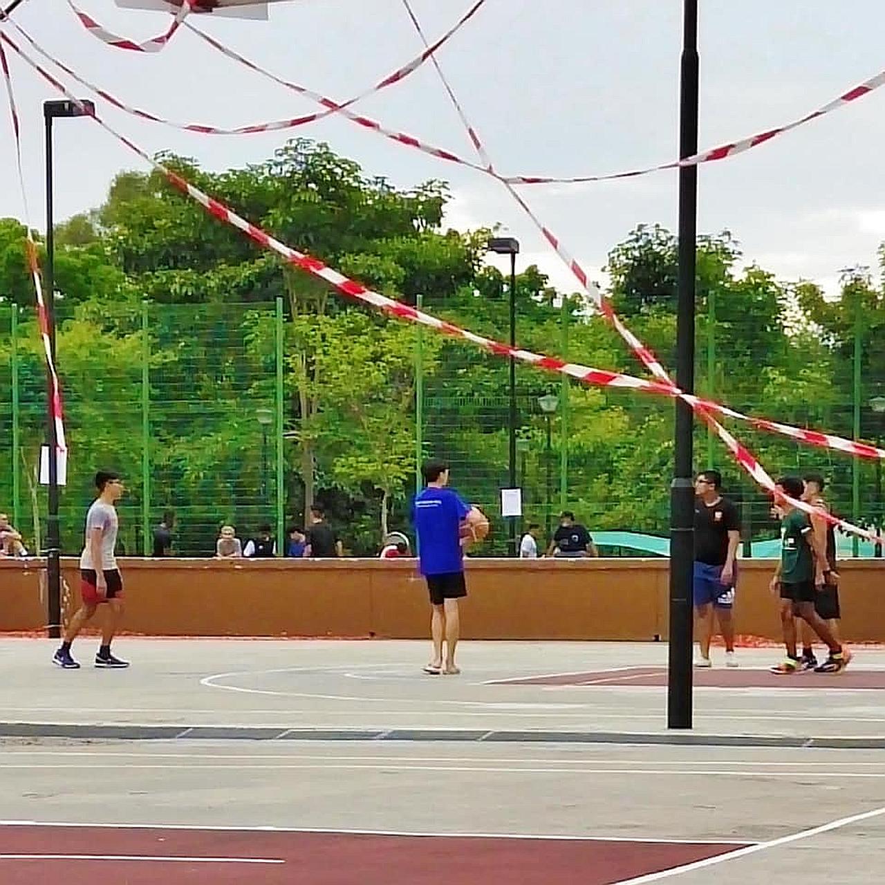 Tampines GRC MP Baey Yam Keng said a resident had sent him an e-mail with photos of the youths taken last Saturday.