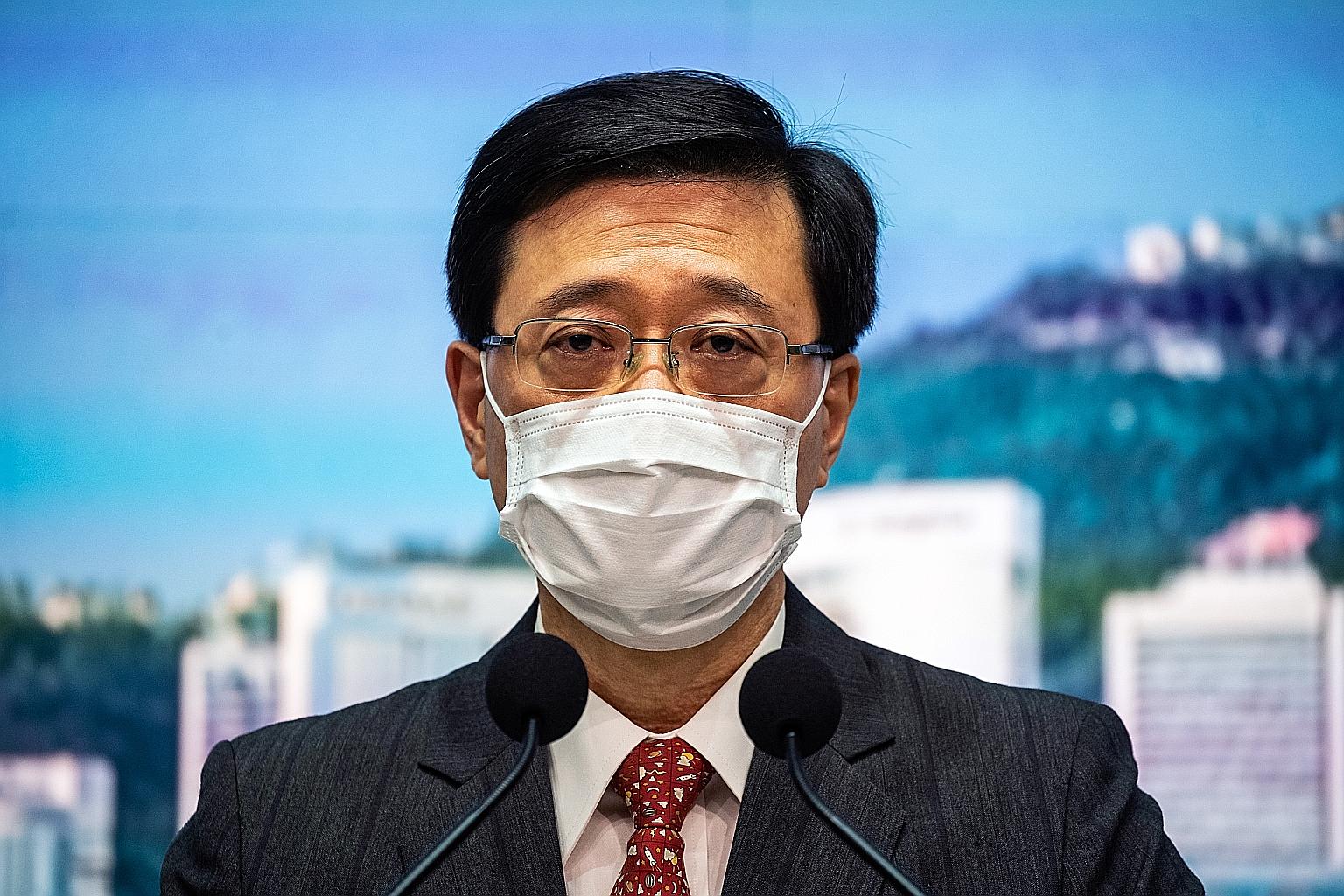 Hong Kong's security chief John Lee has been promoted to chief secretary for administration.